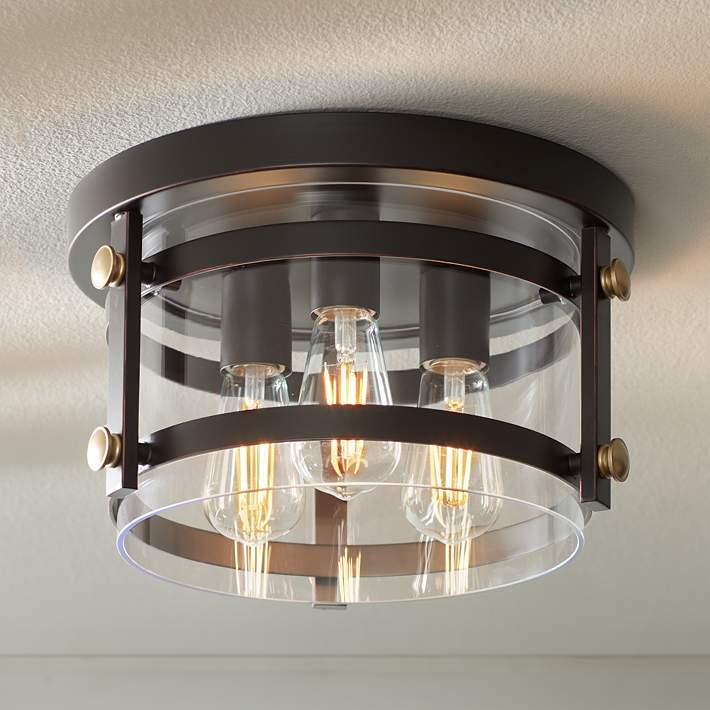 Eagleton 13 1 2 Wide Oil Rubbed Bronze, Led Ceiling Light Fixture Not Working