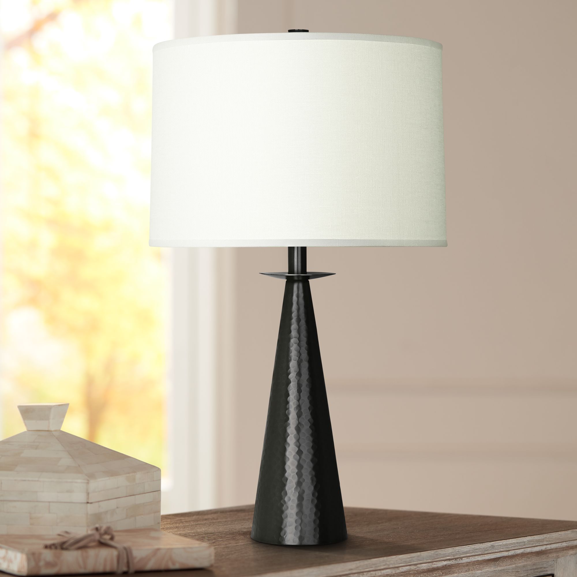 Robert Abbey Dal Deep Patina Bronze Accent Table Lamp