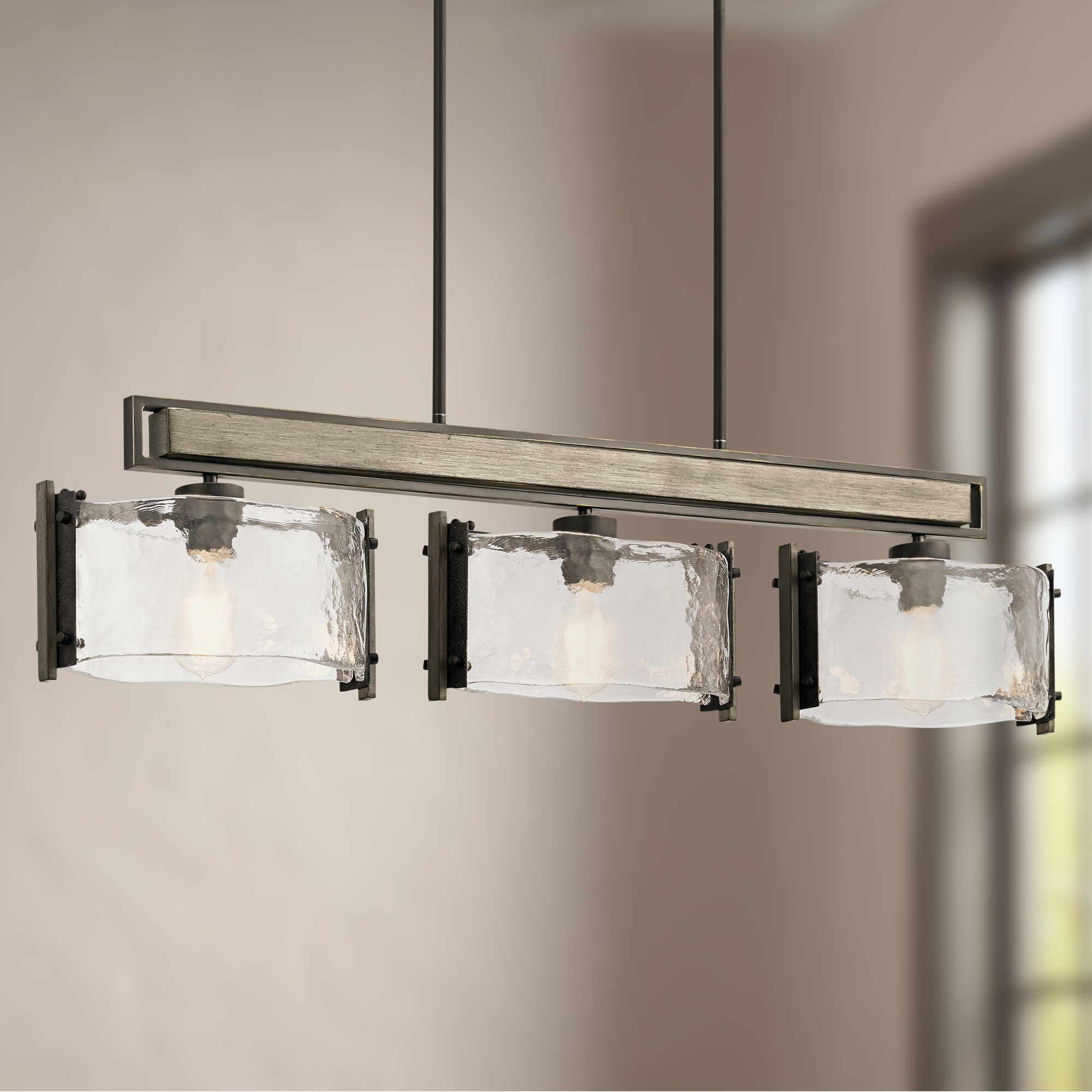 Aberdeen 42 1/2" Wide Bronze Kitchen Island Light Chandelier