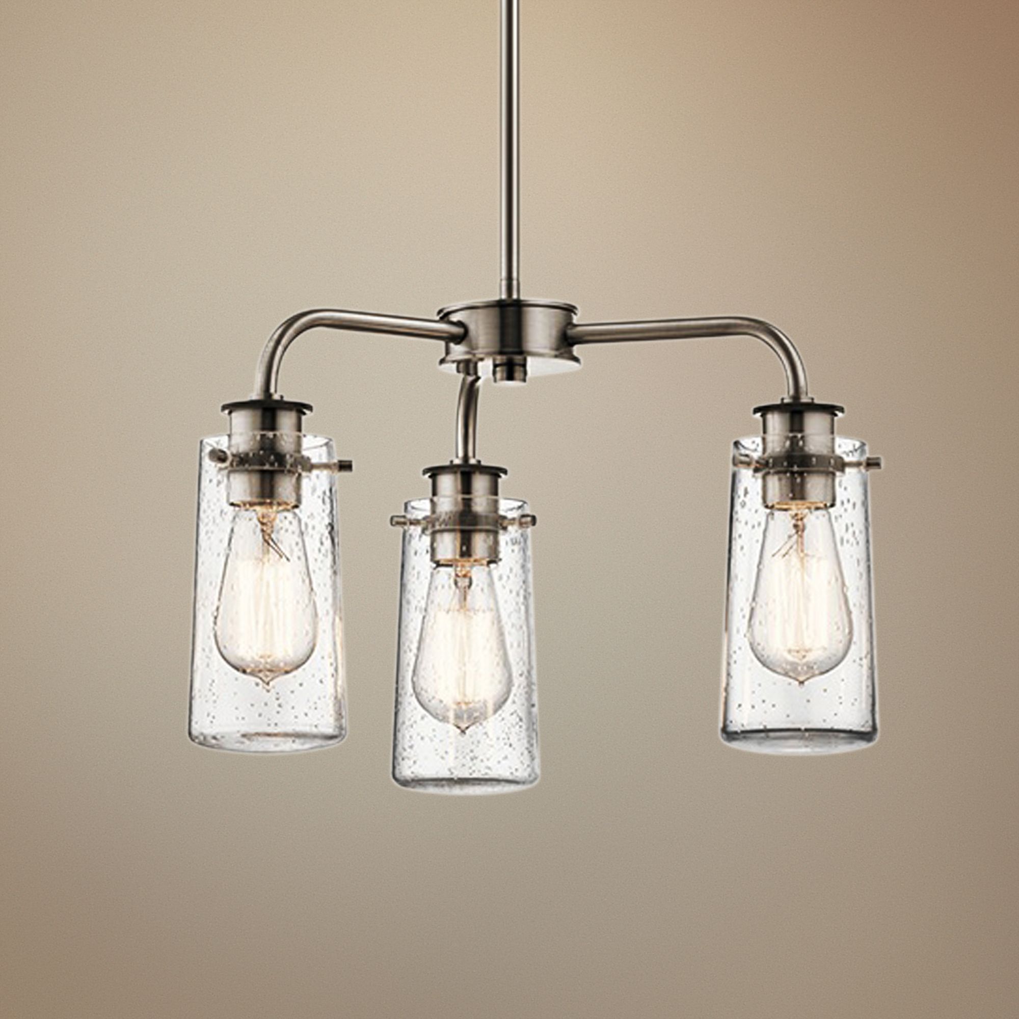 Kichler Braelyn 18" Wide Classic Pewter 3-Light Chandelier