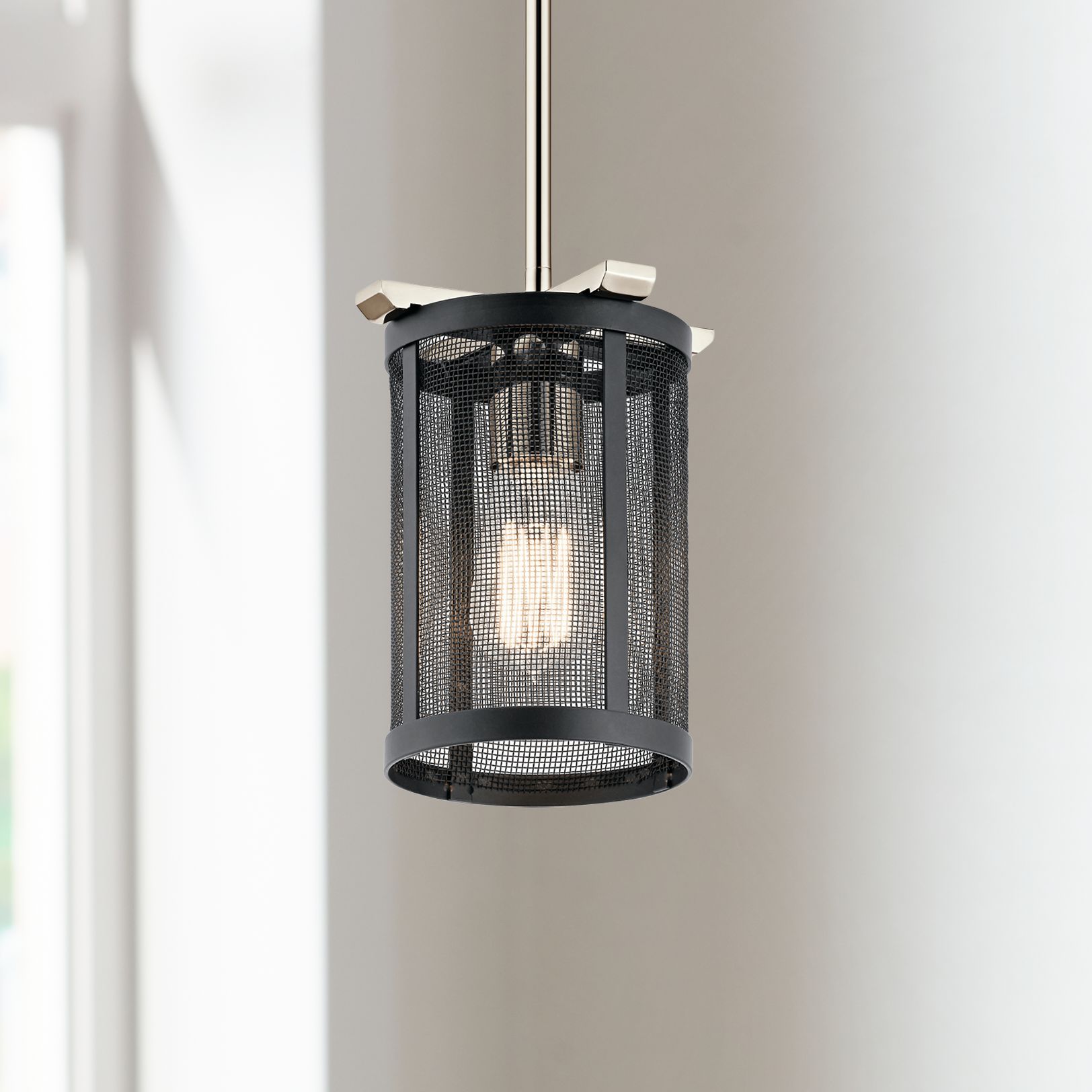 Kichler Titus 6 1/2" Wide Polished Nickel Mini Pendant