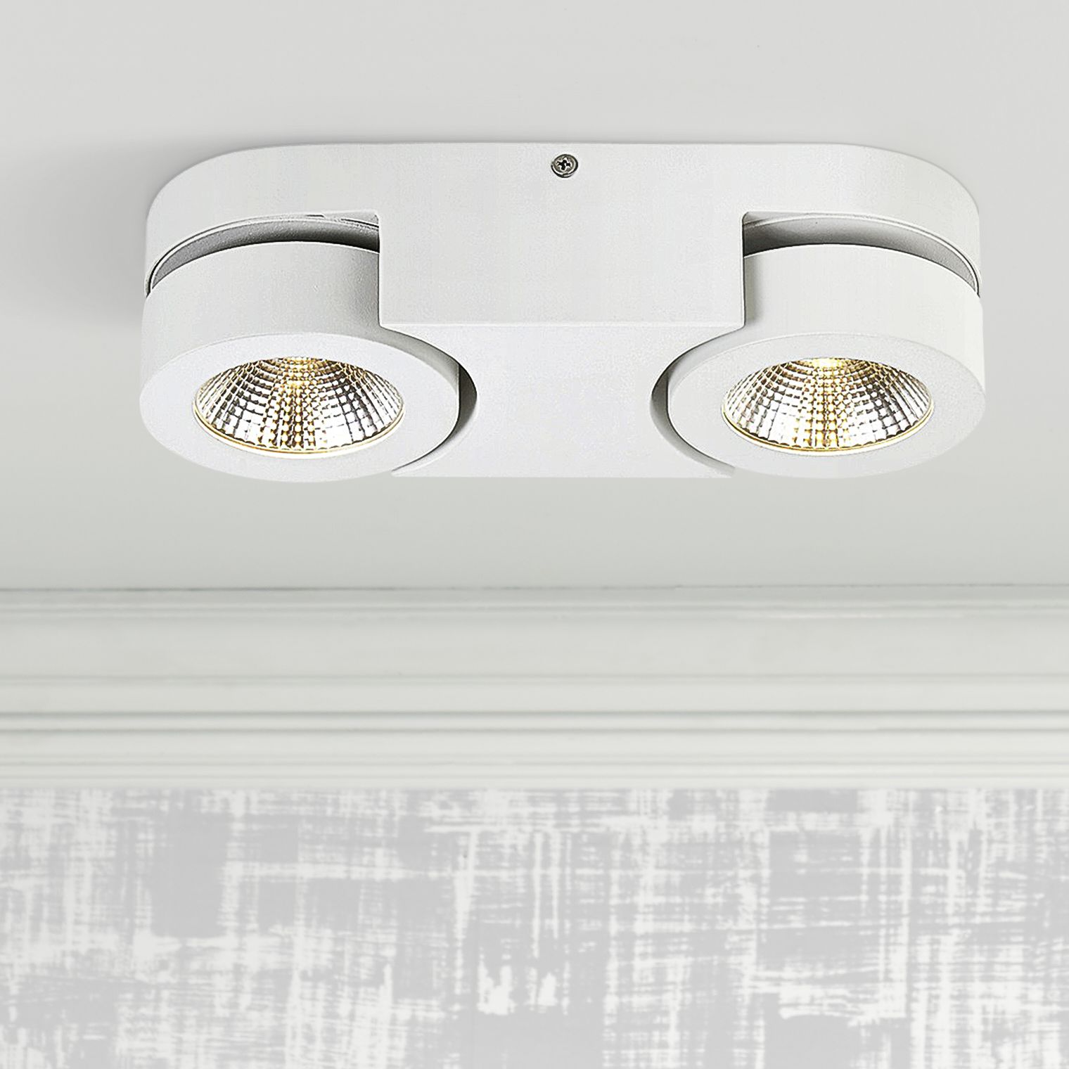 Eurofase Acura 10 1/2" Wide White 2-LED Ceiling Light