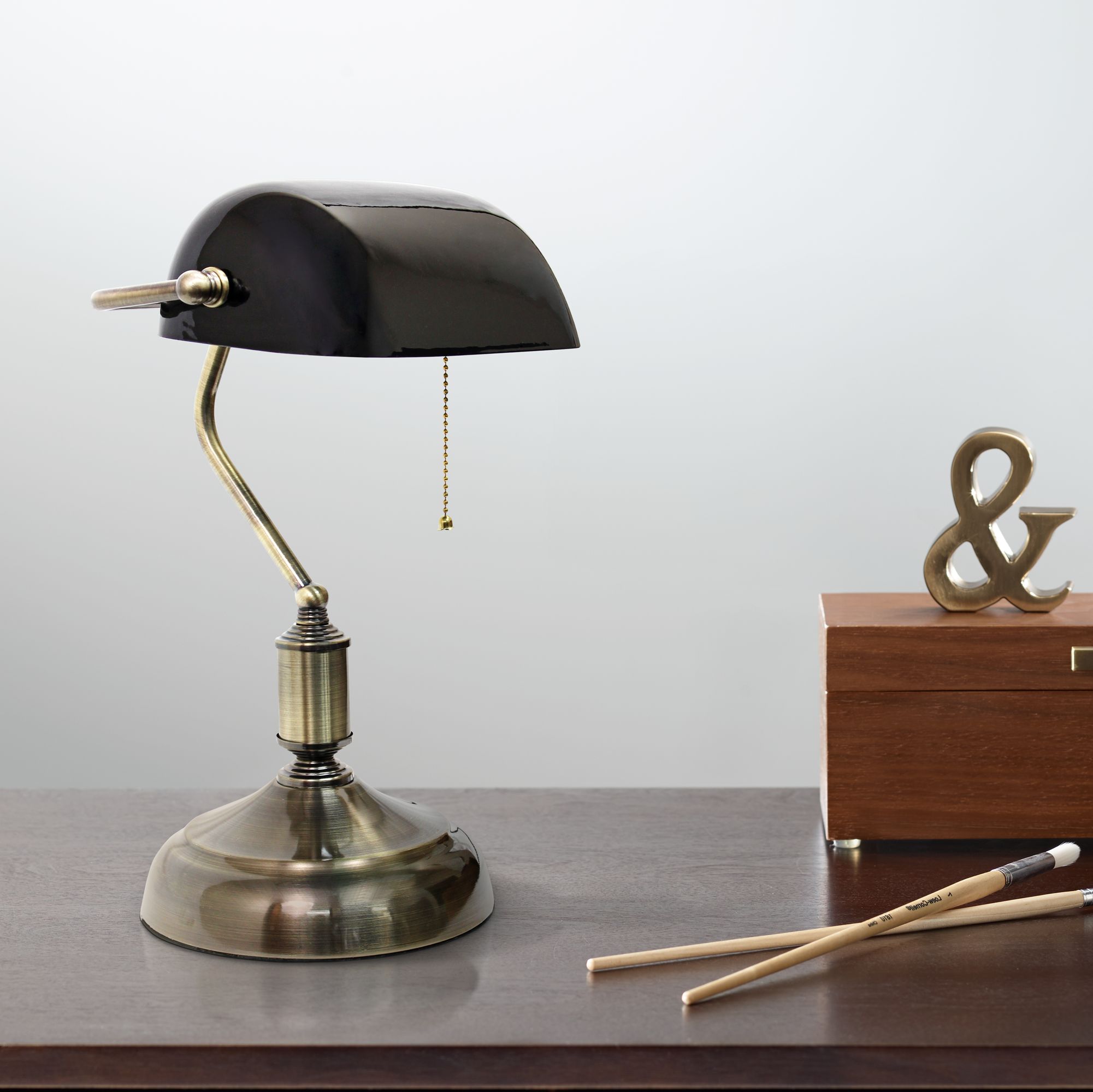 antique desk light