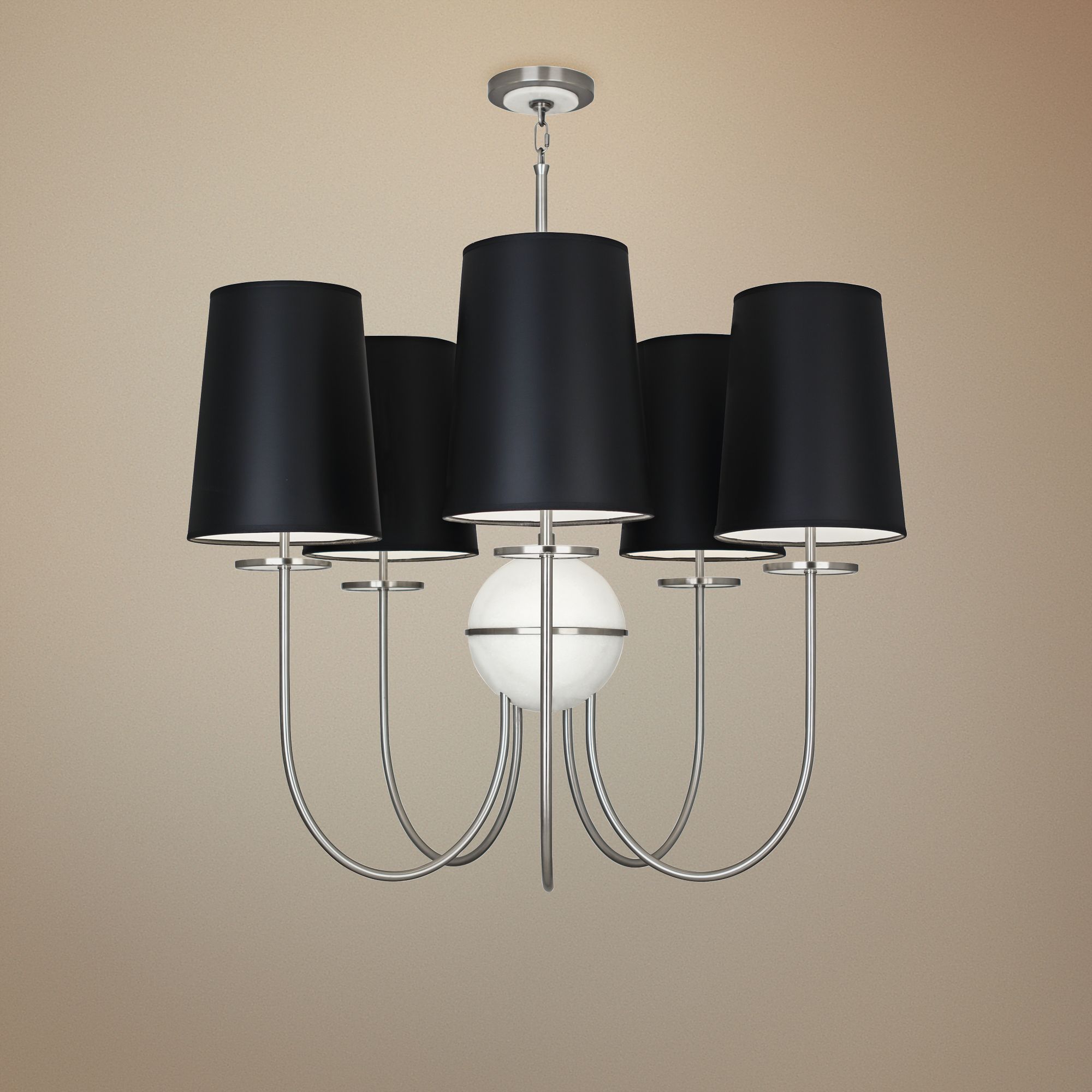 Fineas 35 1/4" Wide Dark Antique Nickel 5-Light Chandelier