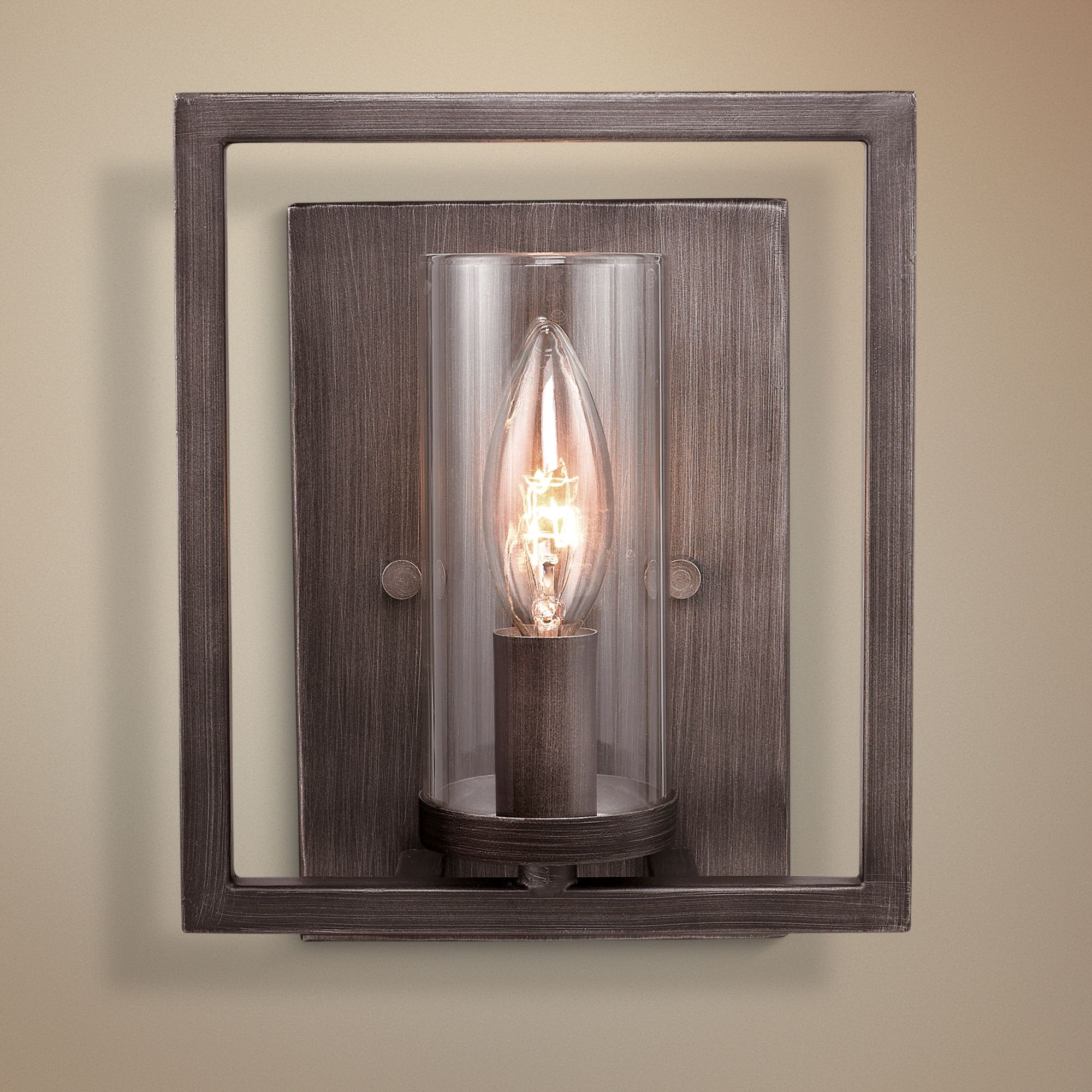 Marco 8 1/2" High Gunmetal Bronze Wall Sconce