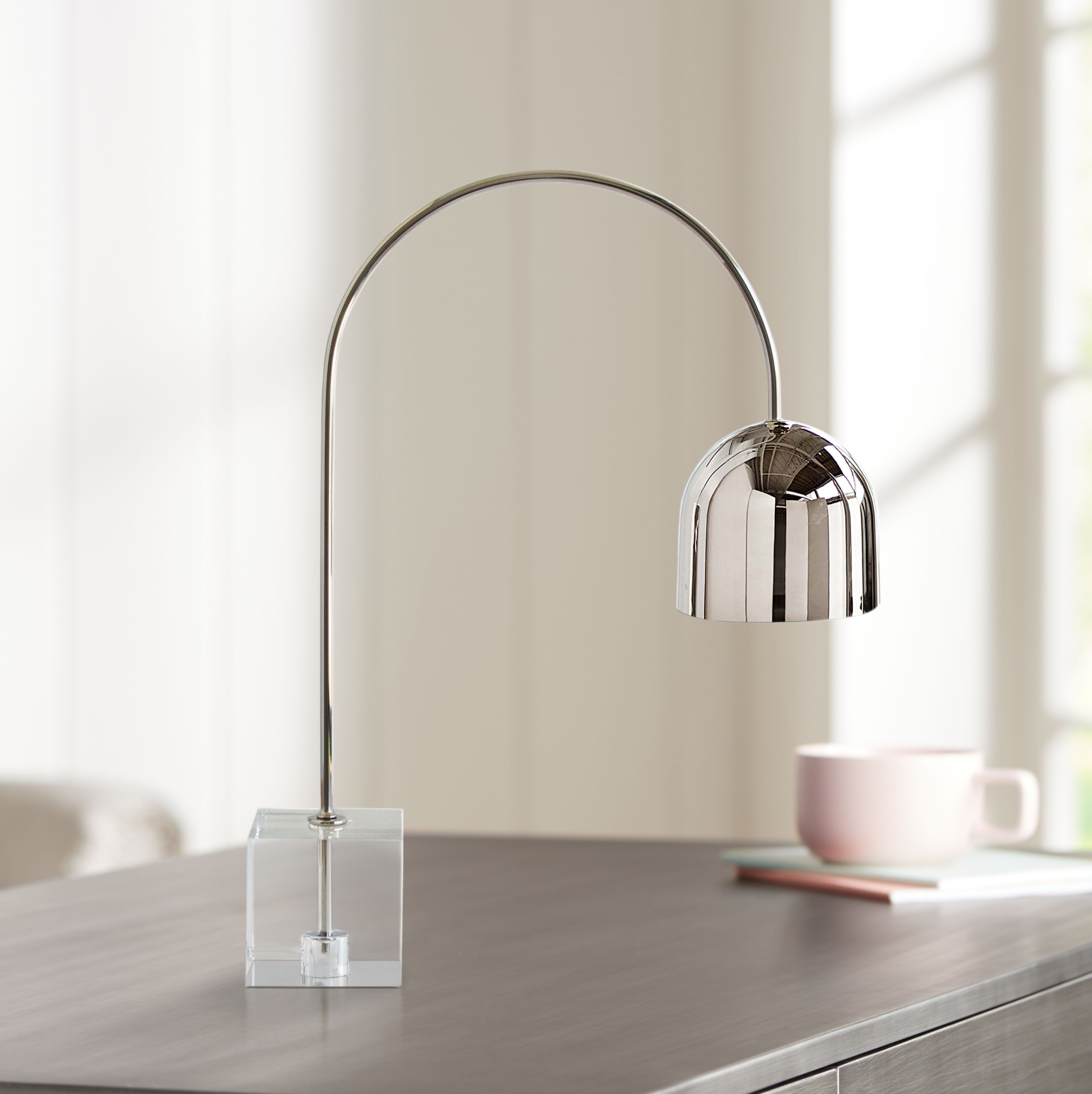 Regina Andrew Monroe Polished Nickel Desk Lamp