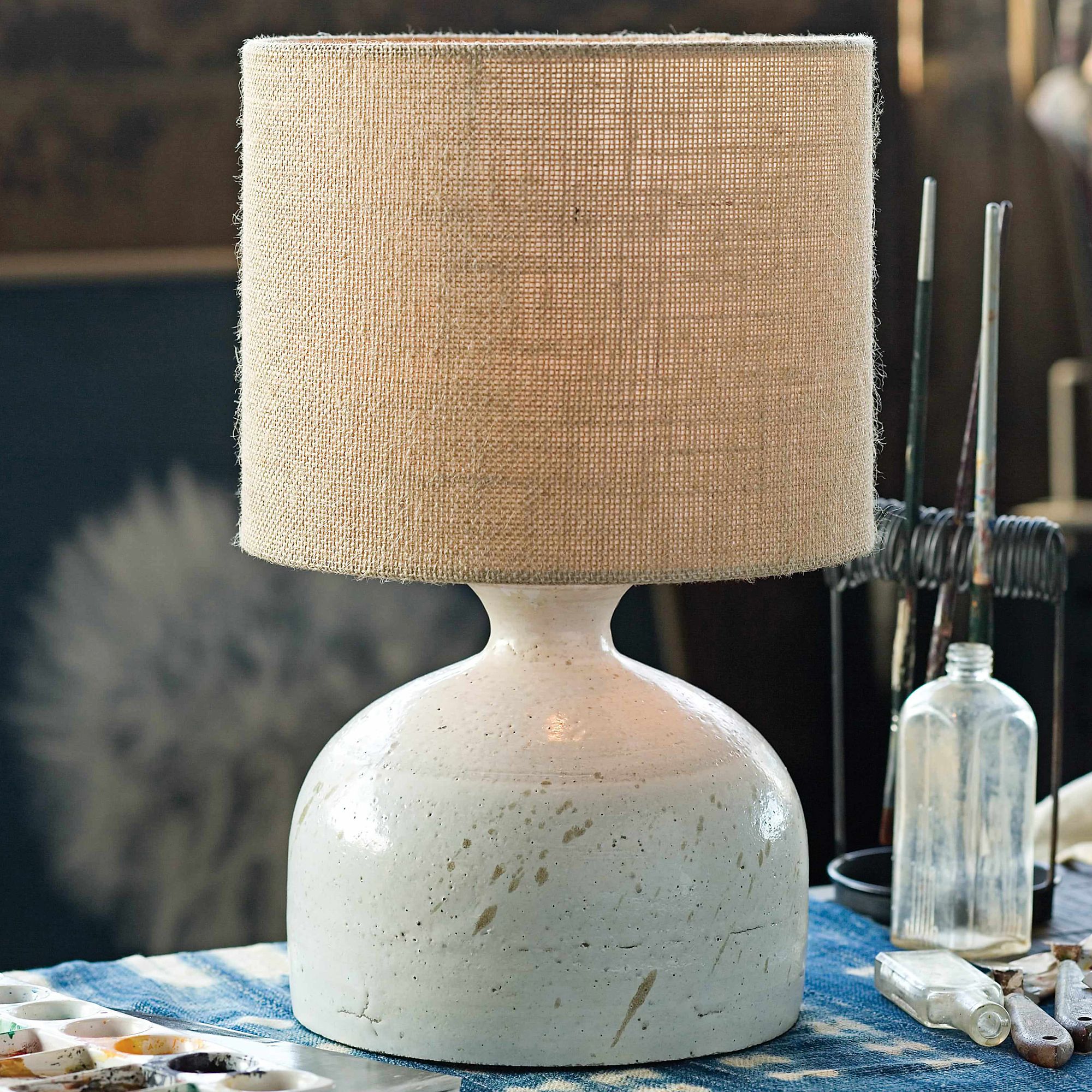 Marselle 15 3/4" High Ceramic Accent Table Lamp