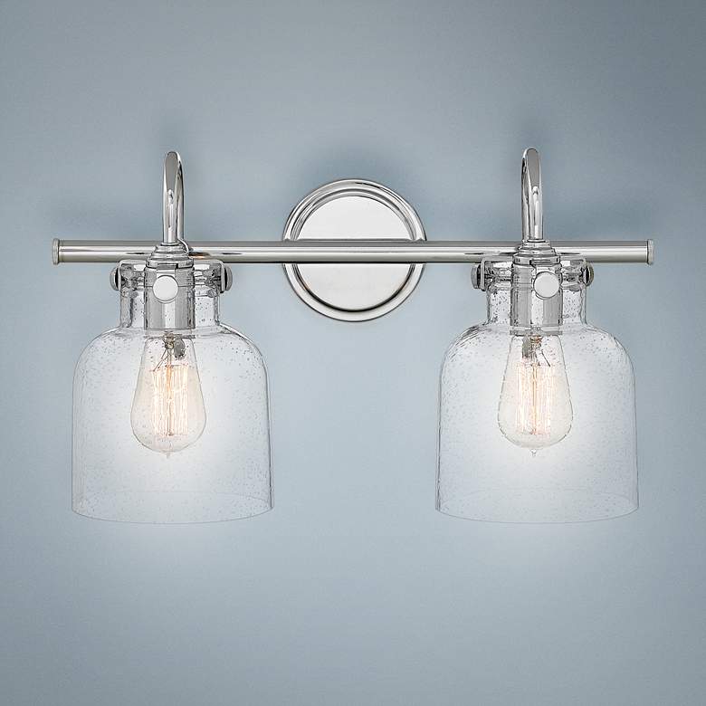 Image 1 Hinkley Congress 11 1/4" High Chrome 2-Light Wall Sconce
