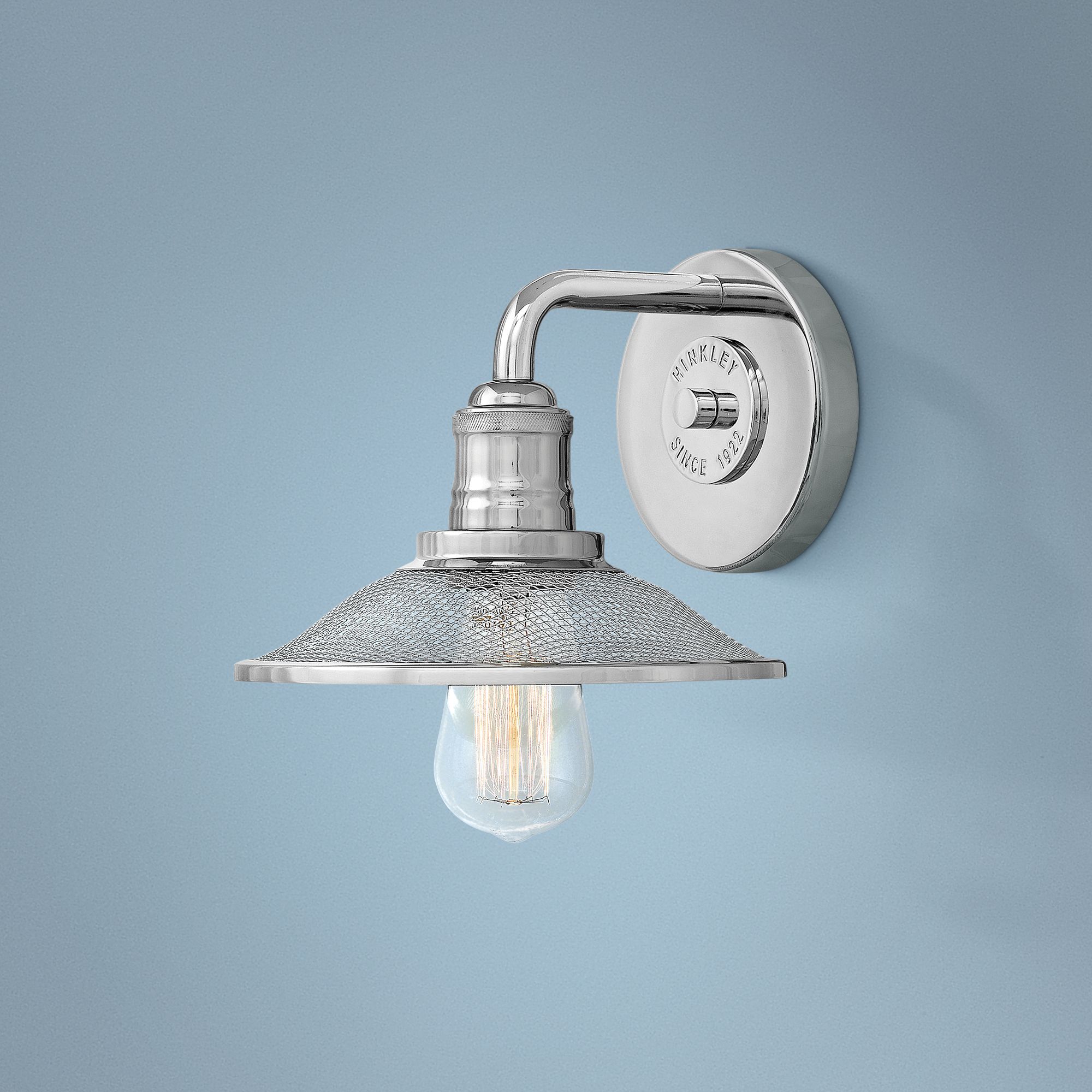 Hinkley Rigby 8 3/4" High Polished Nickel Wall Sconce