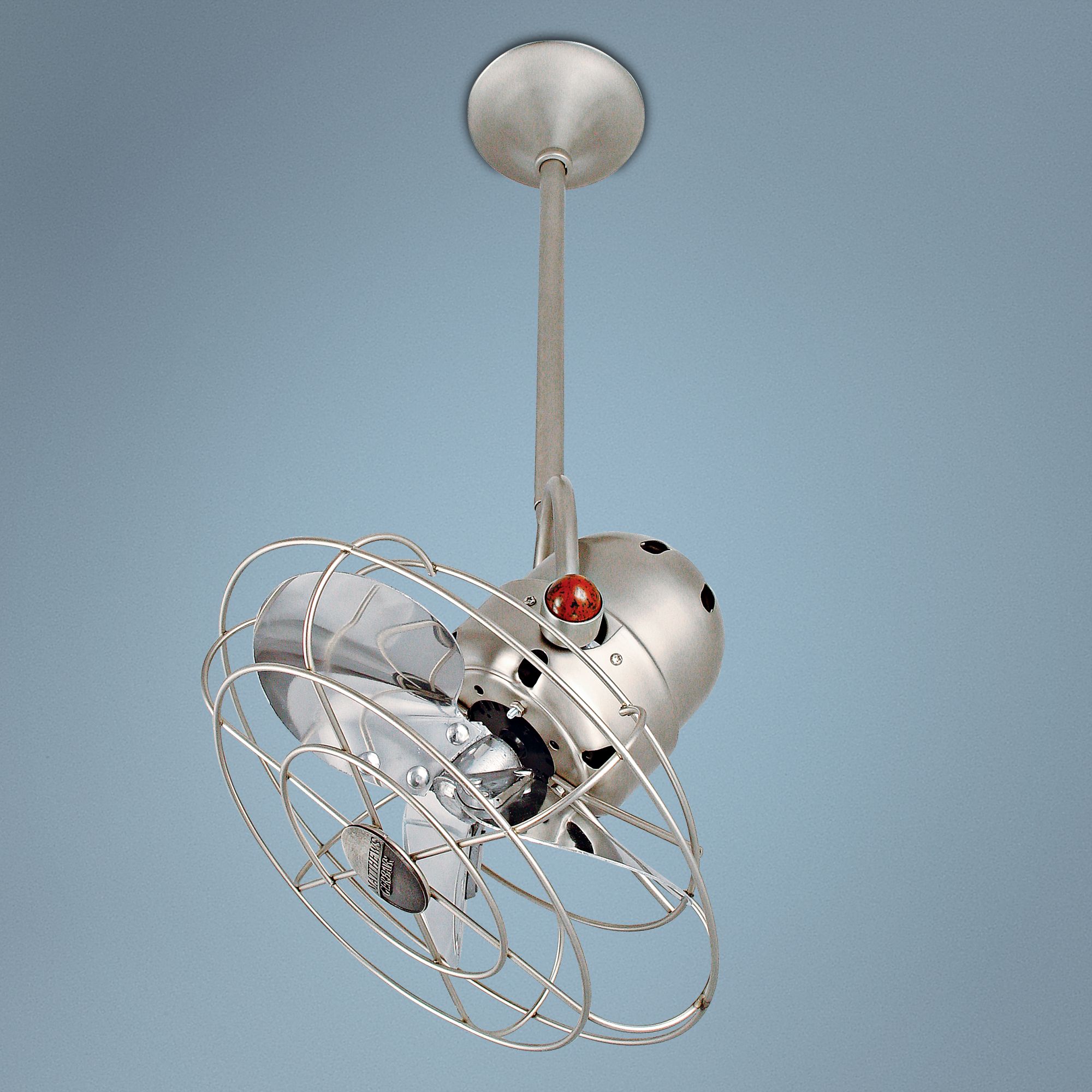 13 Matthews Bianca Direcional Brushed Nickel Ceiling Fan 38256