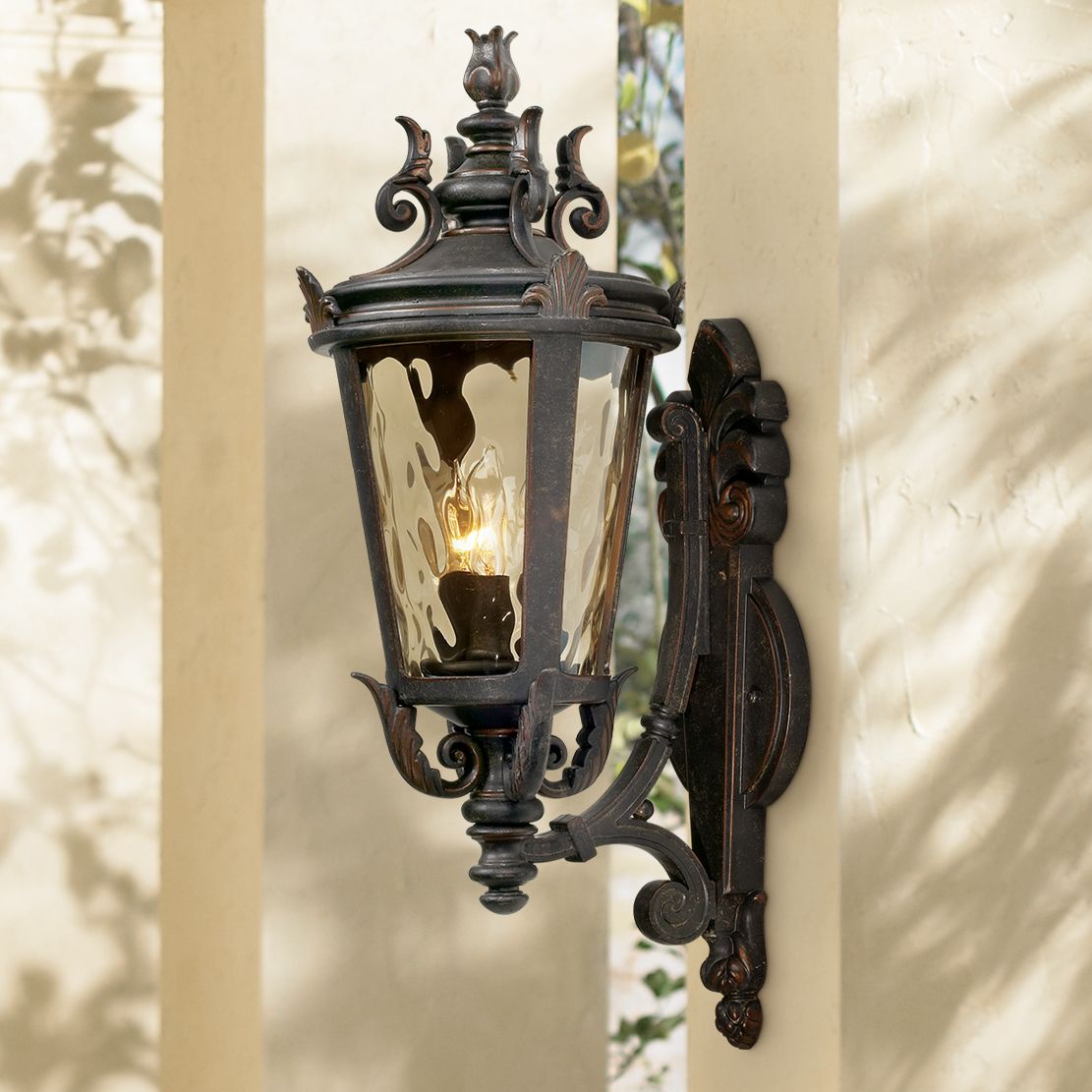 Casa Marseille 22" High Bronze Outdoor Wall Light