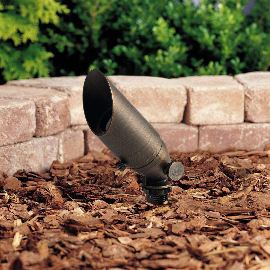 Kichler Lowe 2 1/2" High Centennial Brass Outdoor Spot Light