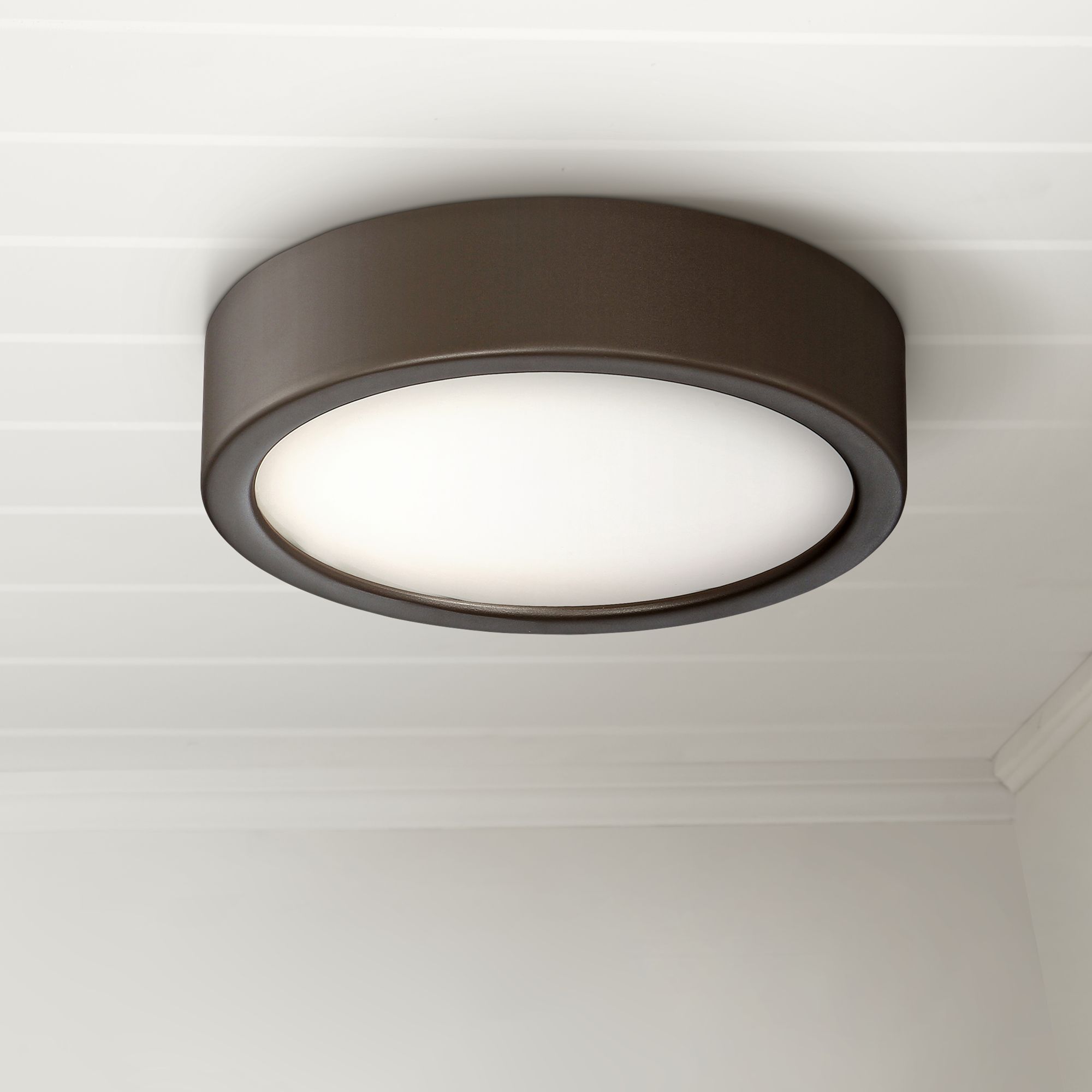 Bronze George Kovacs Flush Mount Close To Ceiling Lights
