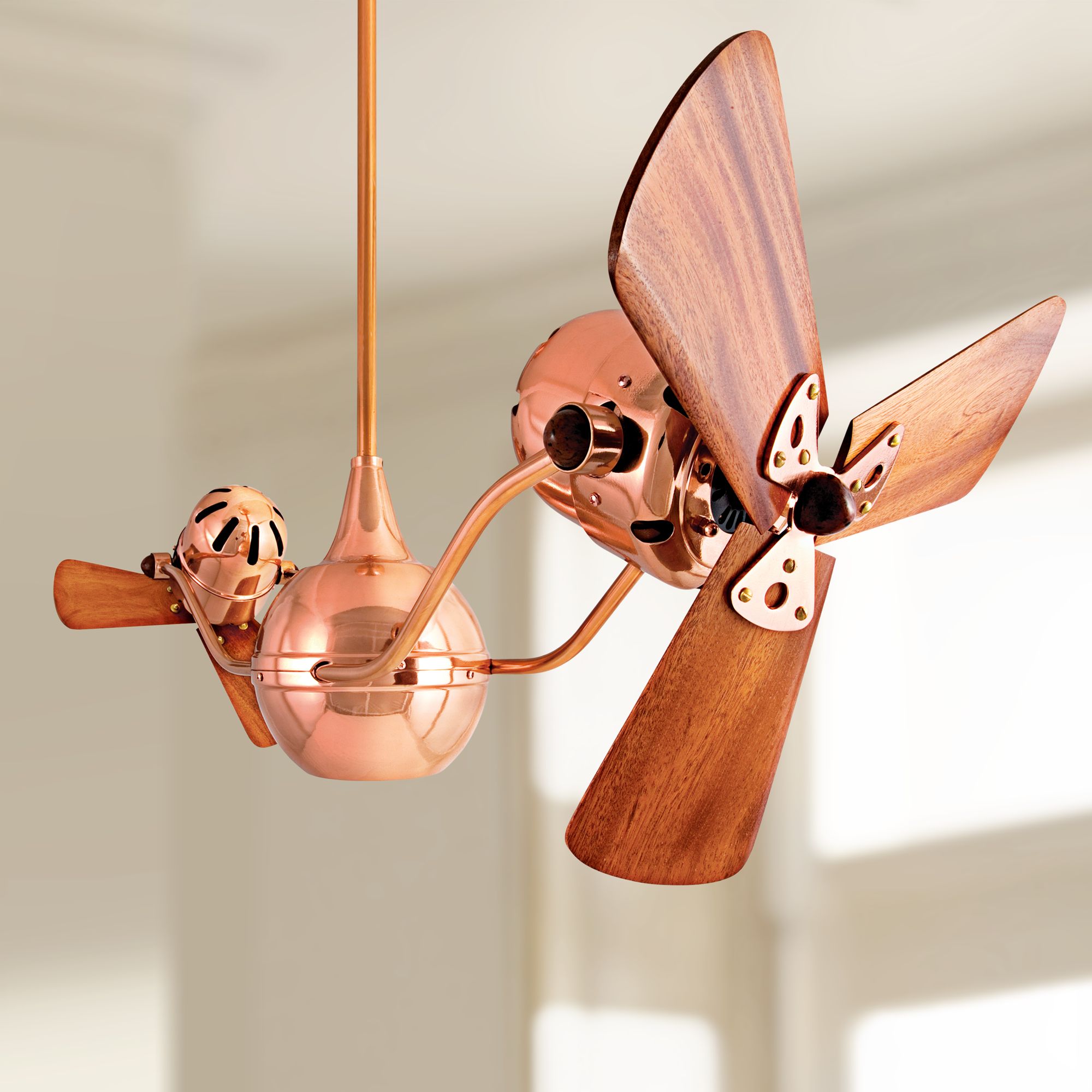 44 Matthews Vent Bettina Dual Head Copper Ceiling Fan