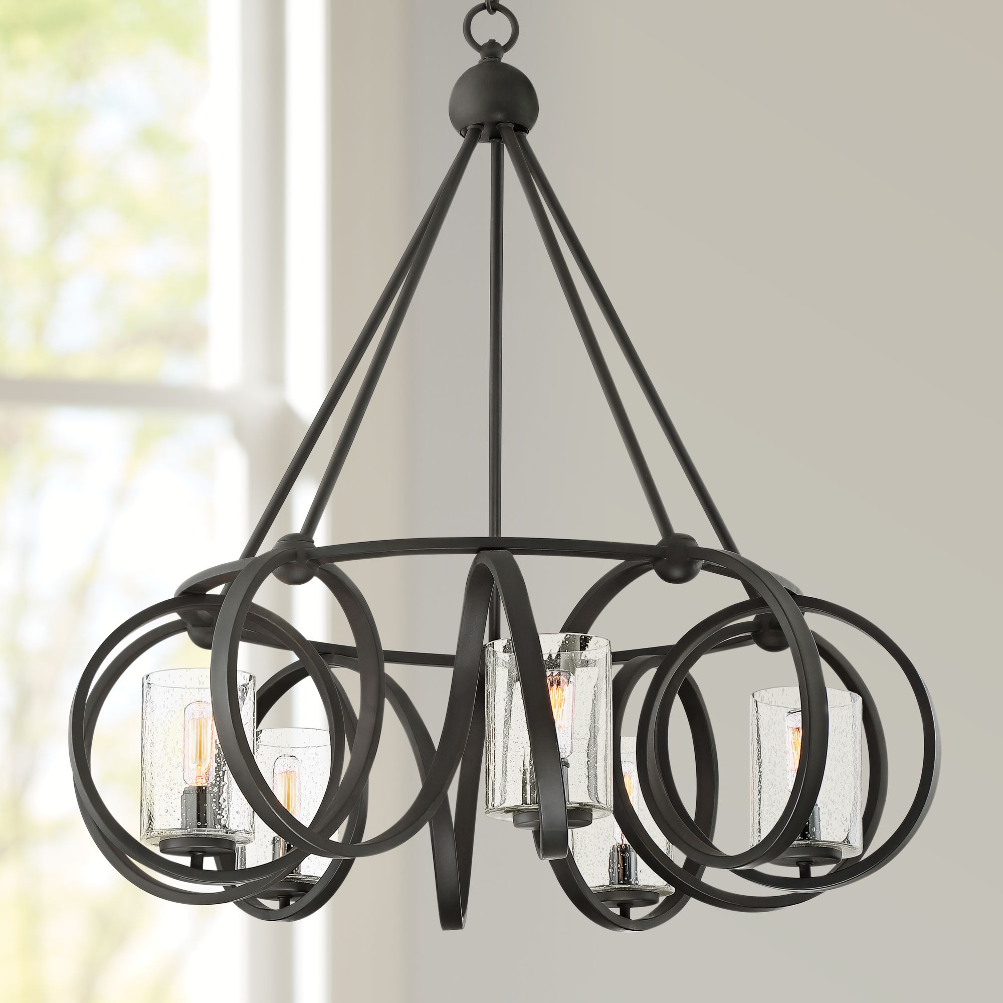Possini Euro Tyson 28 3/4" Wide Bronze 5-Light Chandelier