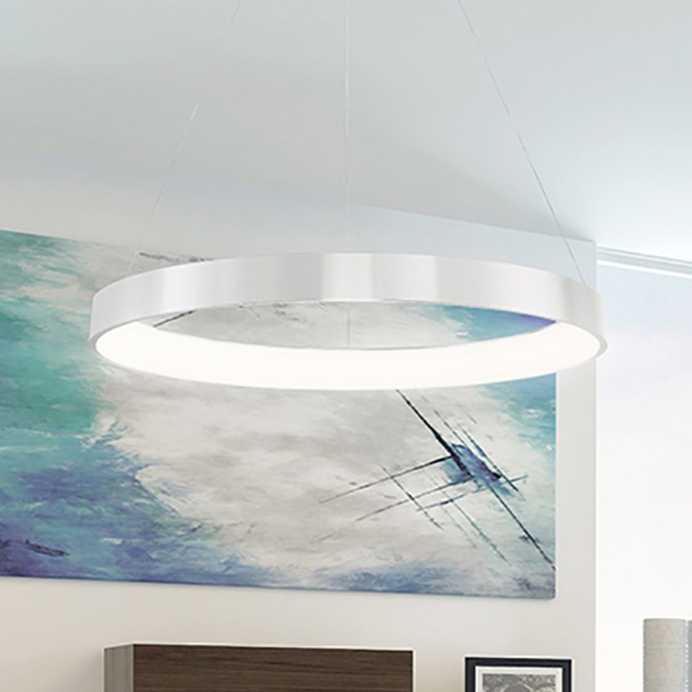 led ring chandelier light