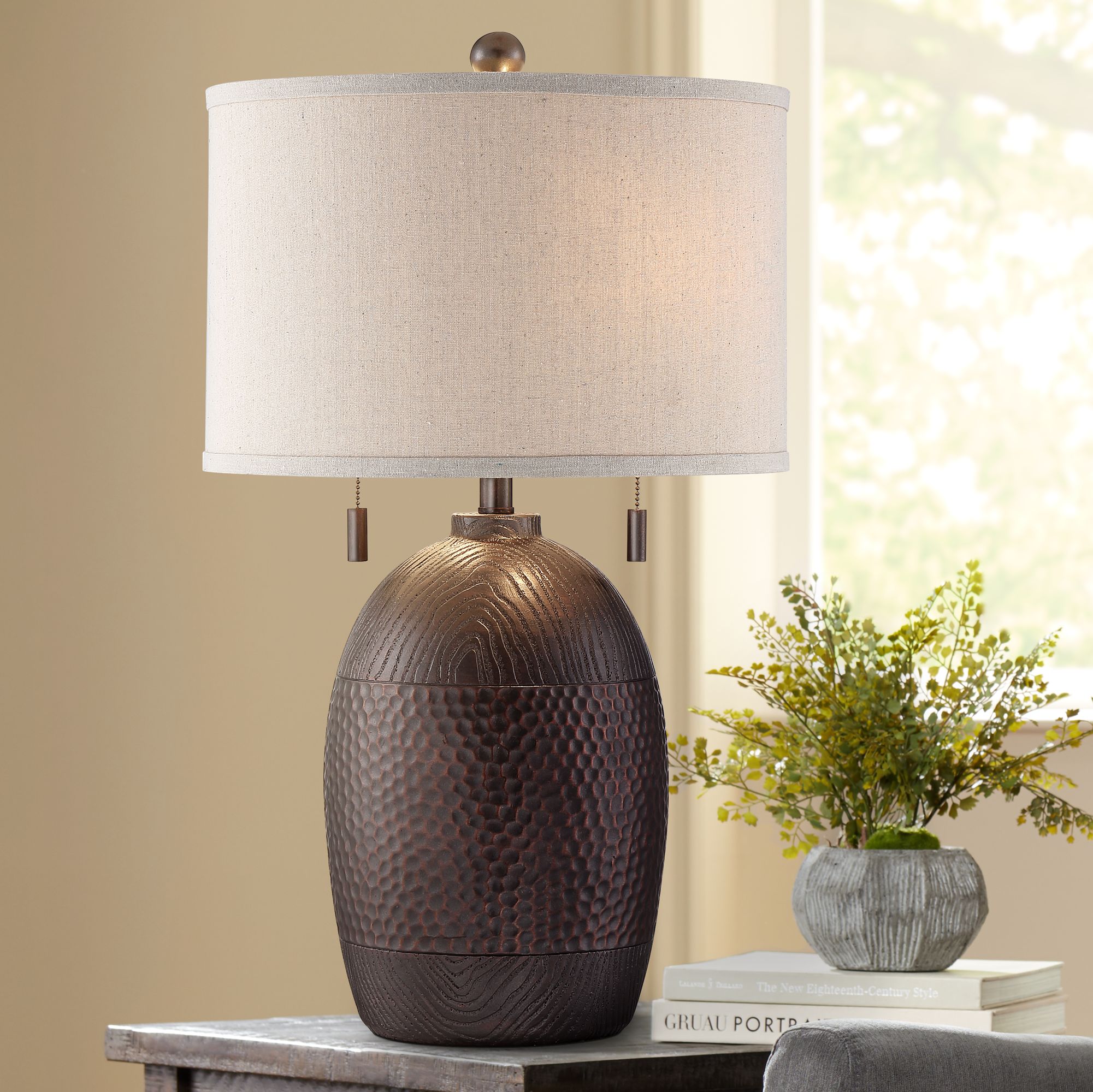 table lamps with 2 pull chains