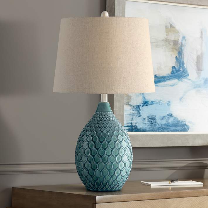Kate Sea Foam Ceramic Table Lamp By 360, Lamps Plus Table Lamps