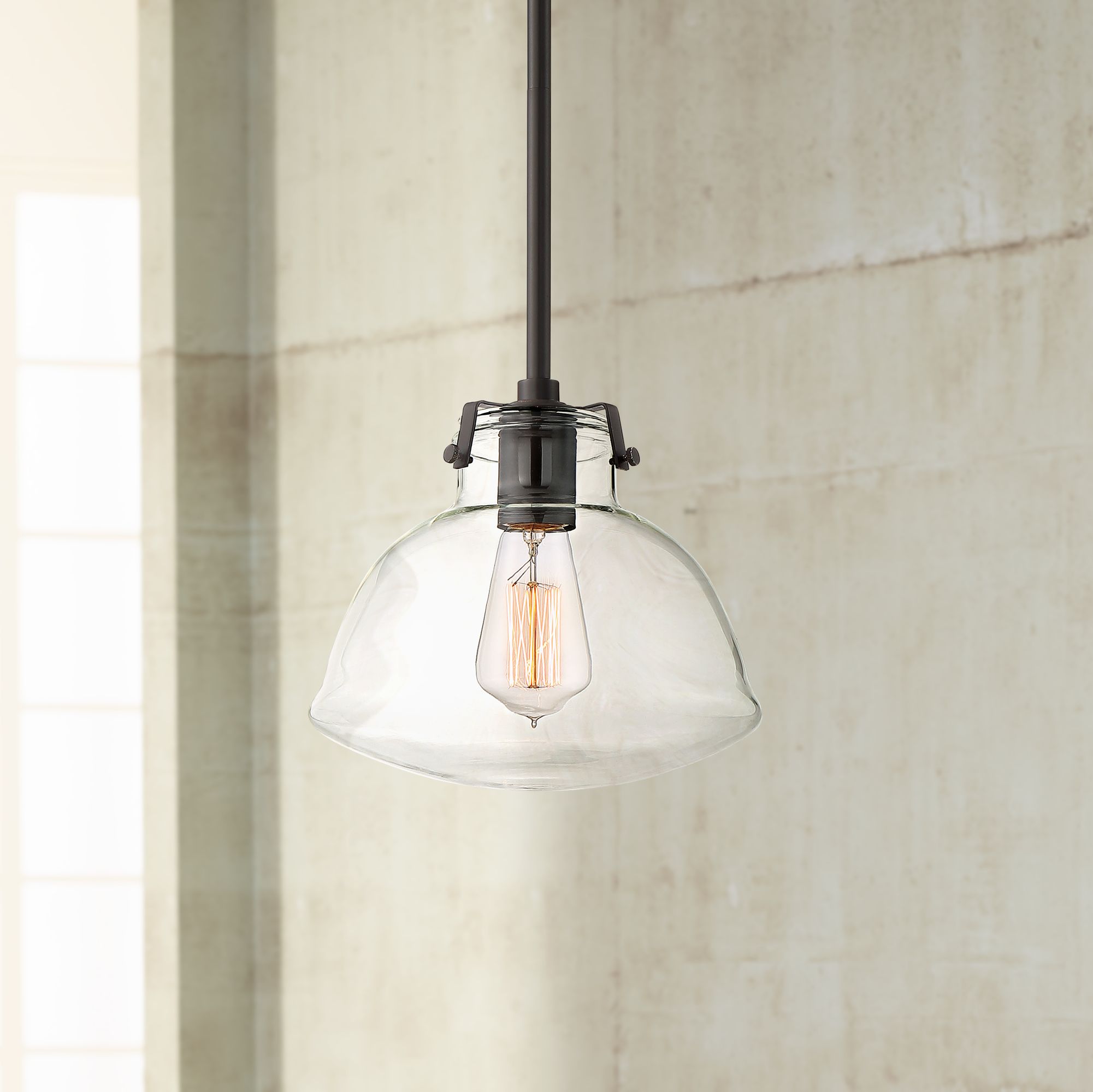 Possini Euro Celyn 9 1/4" Wide Bronze Mini Pendant