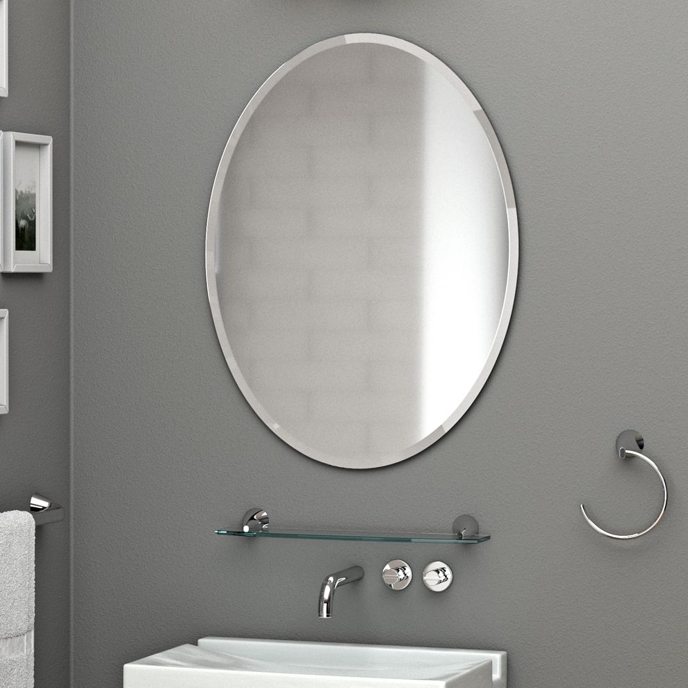 Cameo Flush Mount 19 1/2" x 26 Frameless Mirror