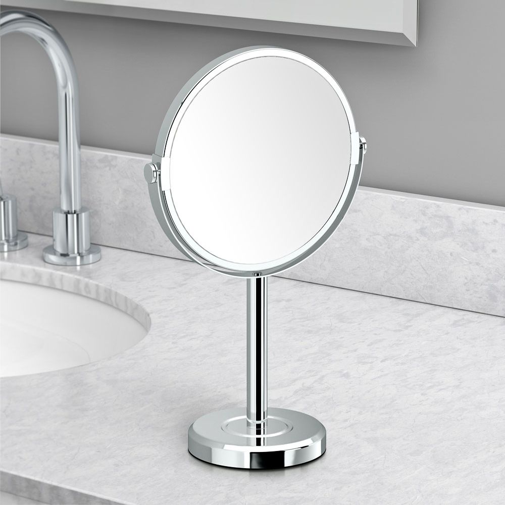 Gatco Latitude II Chrome Table Makeup Mirror