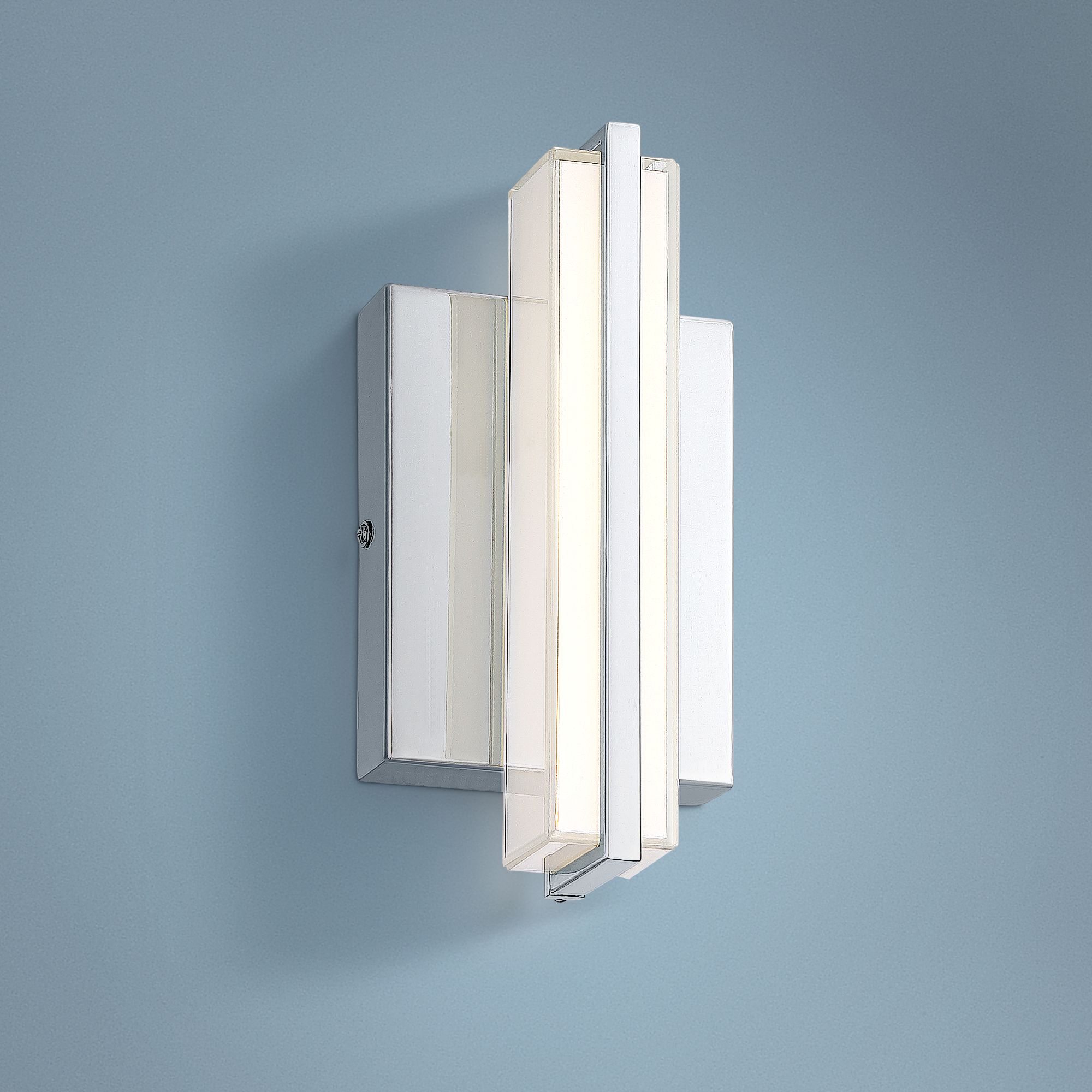 Possini Euro Zelda 9" High Chrome LED Wall Sconce