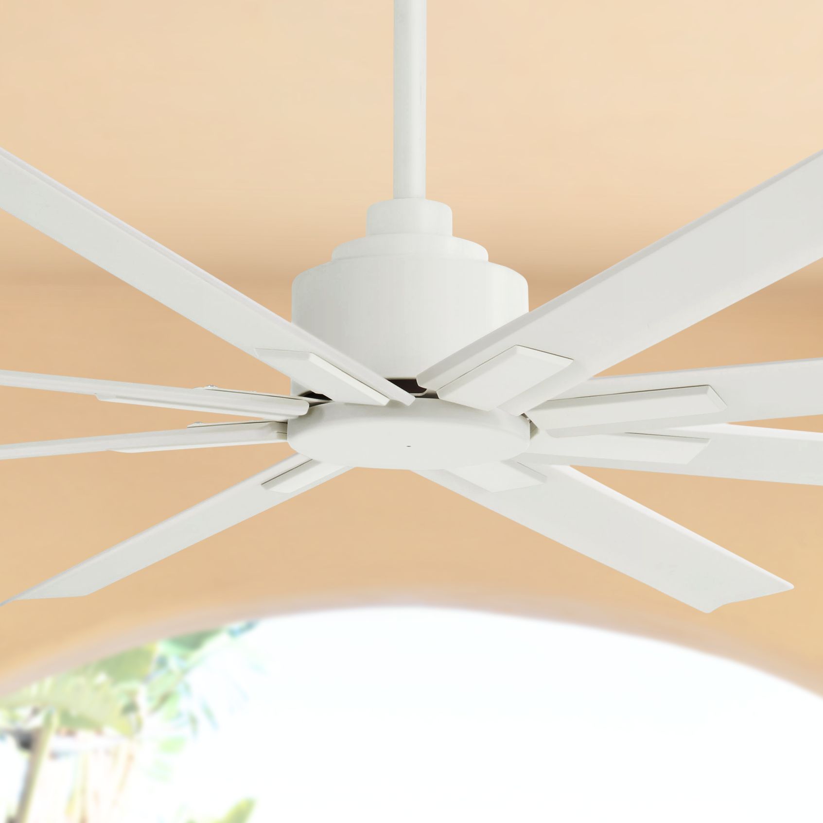 65" Minka Aire Xtreme H2O Flat White Wet Ceiling Fan