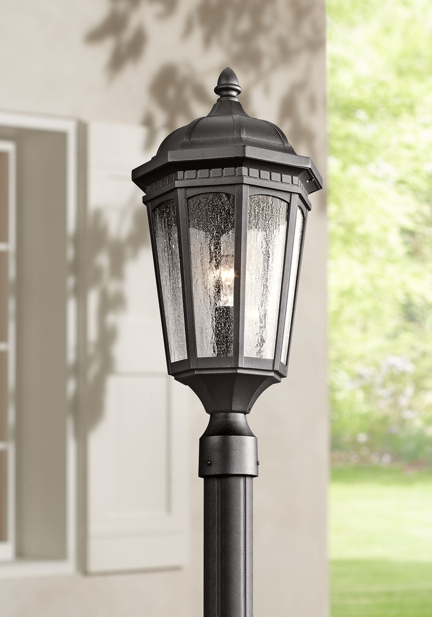 Kichler Courtyard 23 3/4" High Black Outdoor Post Light