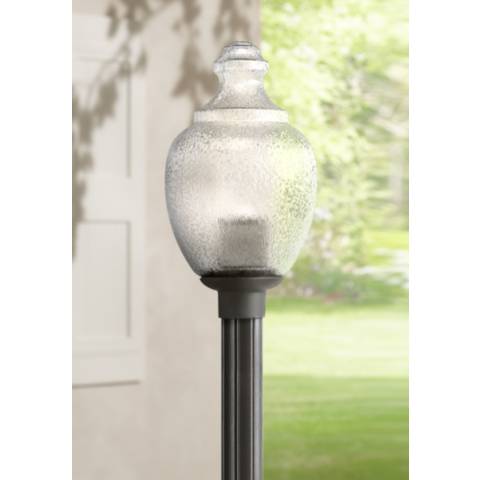 Post Top Outdoor Fitter Cast Iron Fits 3” Pole For Acorns Globes With 8” Neck 