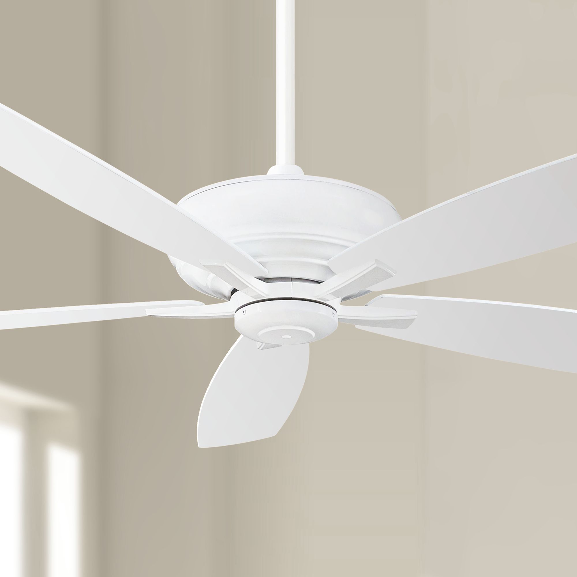 60" Minka Aire Kola XL White Ceiling Fan