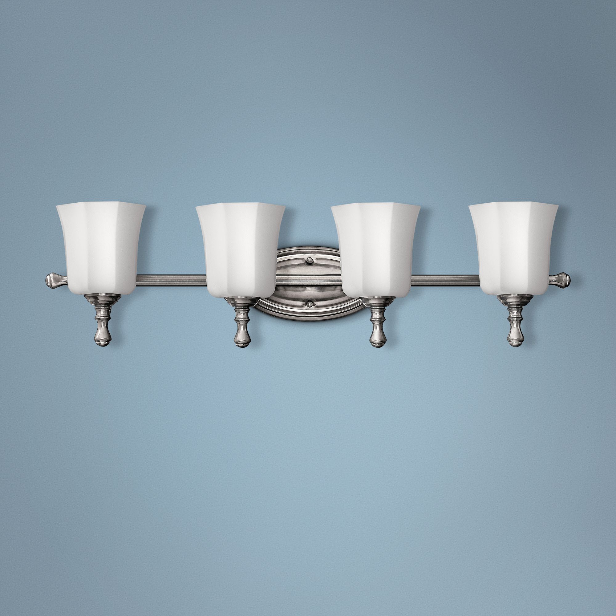 Hinkley Shelly 32 1/4" Wide Brushed Nickel 4-Light Bath Light