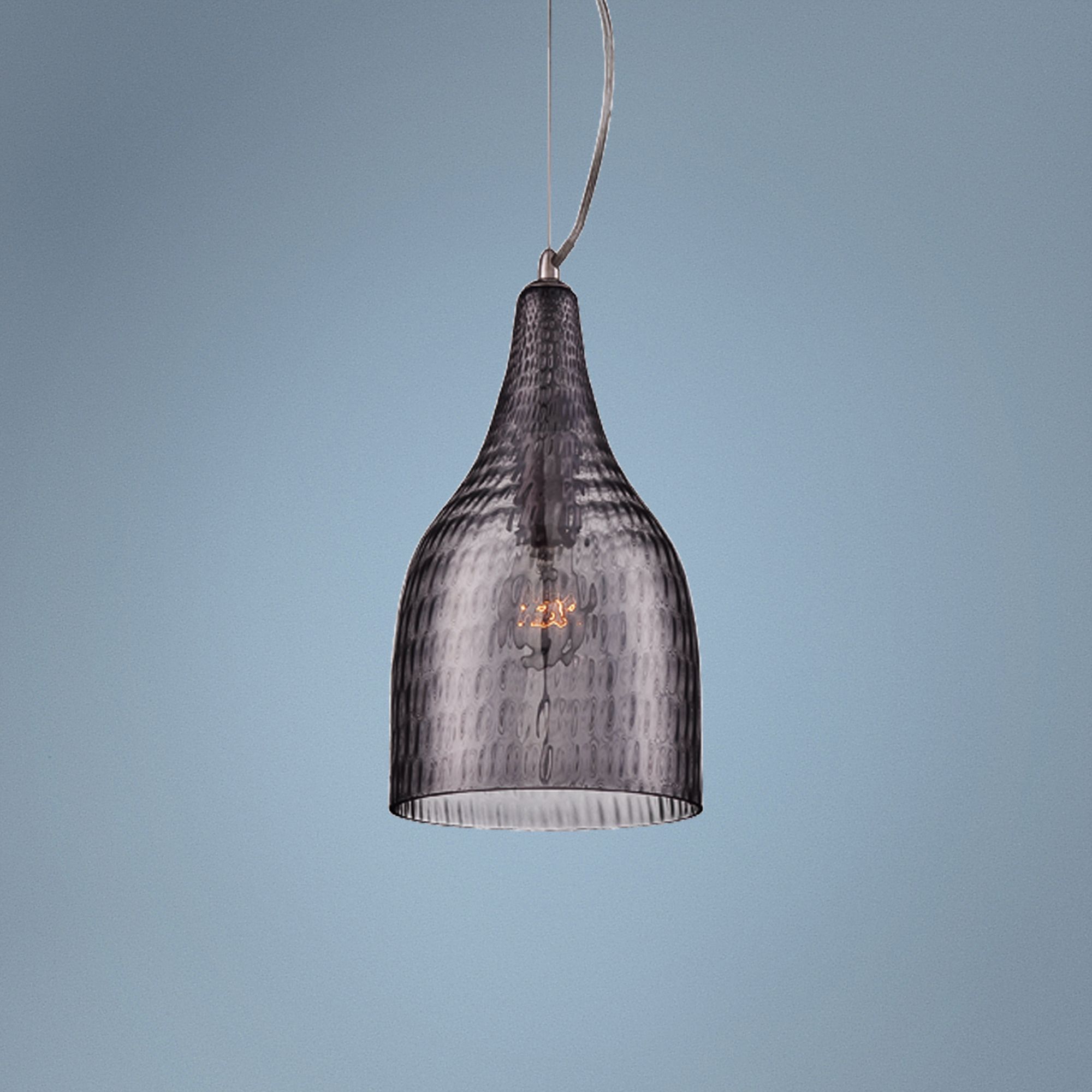 Eurofase Altima 7 1/4" Wide Smoked Glass Mini Pendant