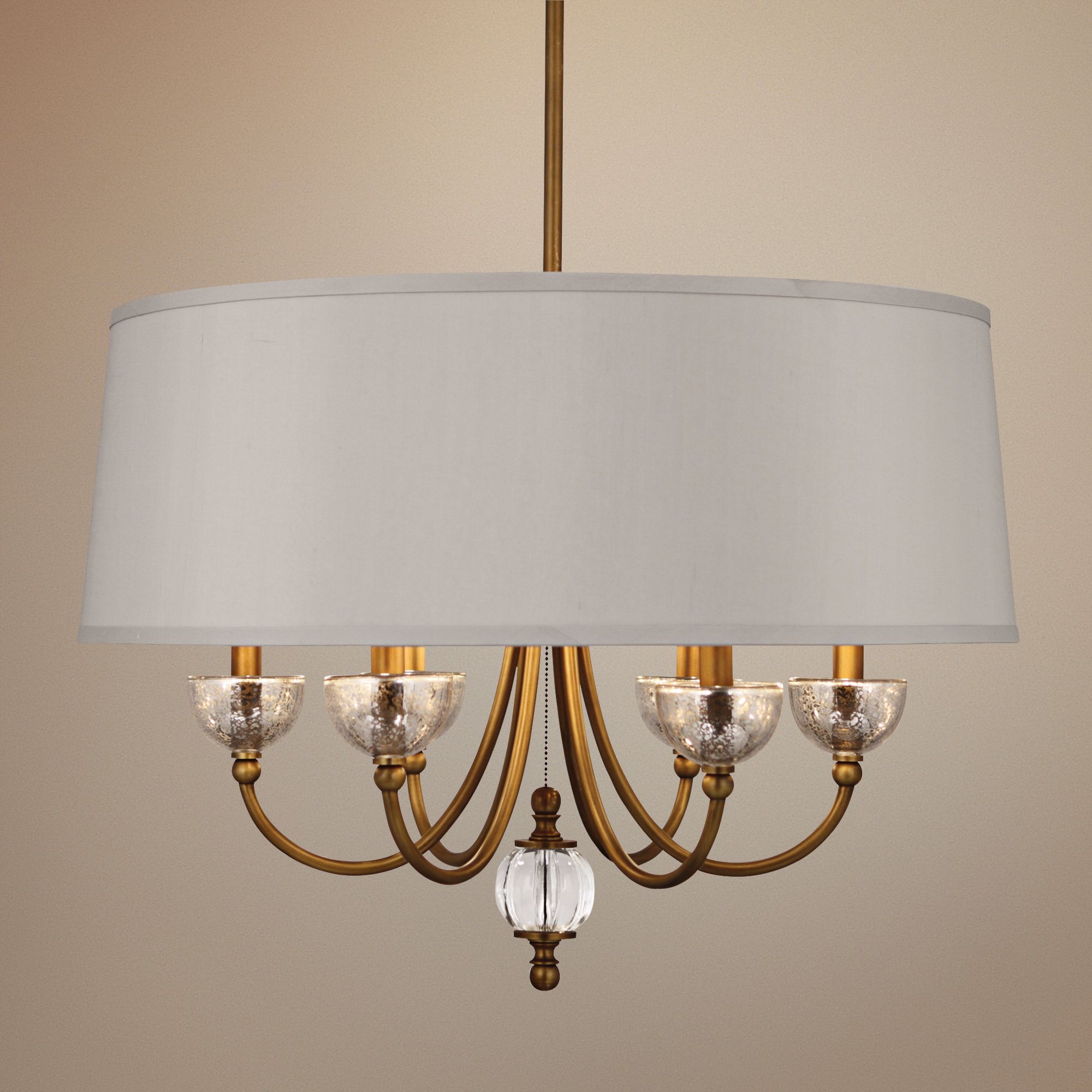 Robert Abbey Gossamer 22 1/2" Wide Aged Brass Chandelier