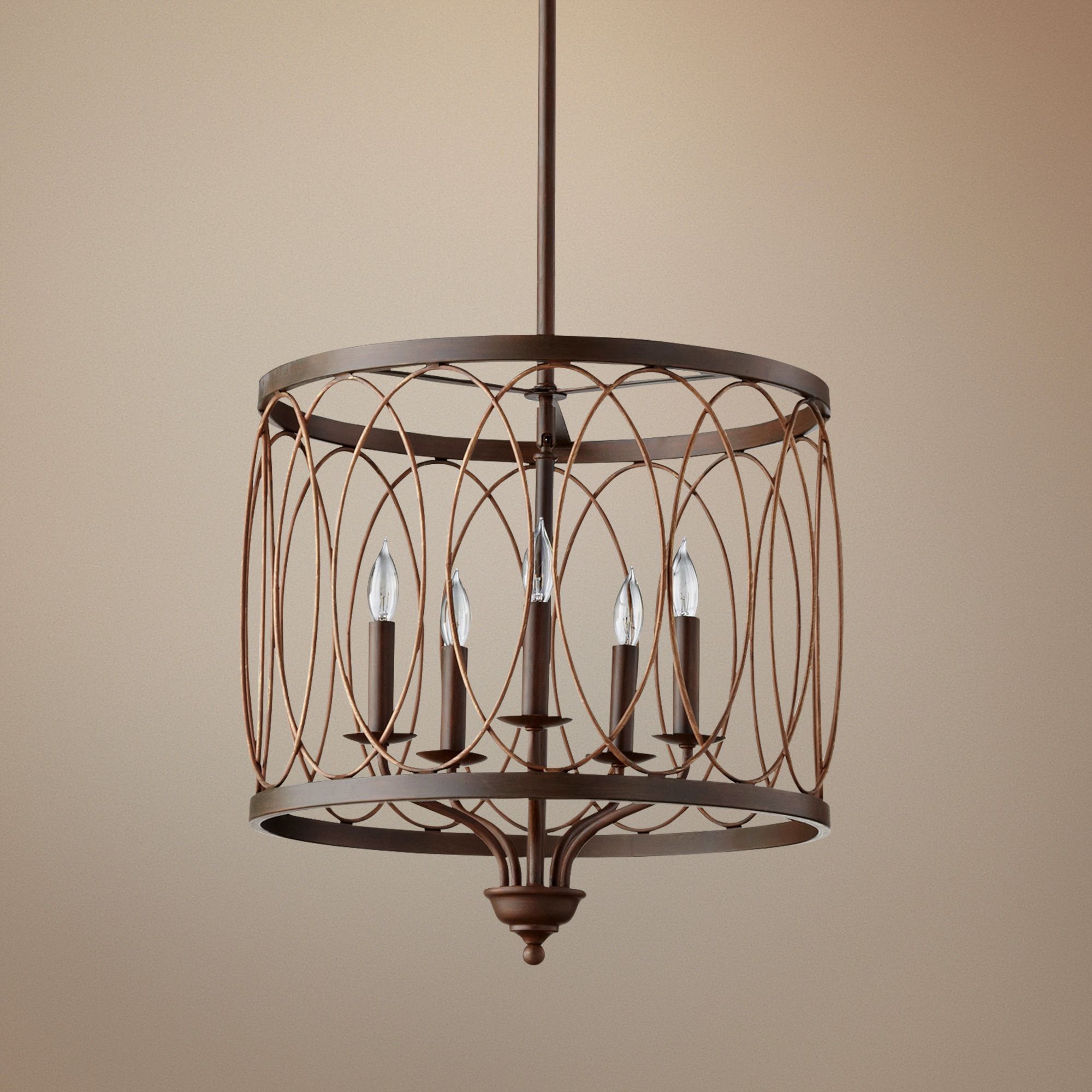 Sausalito 18" Wide Cinder Brown Pendant Light