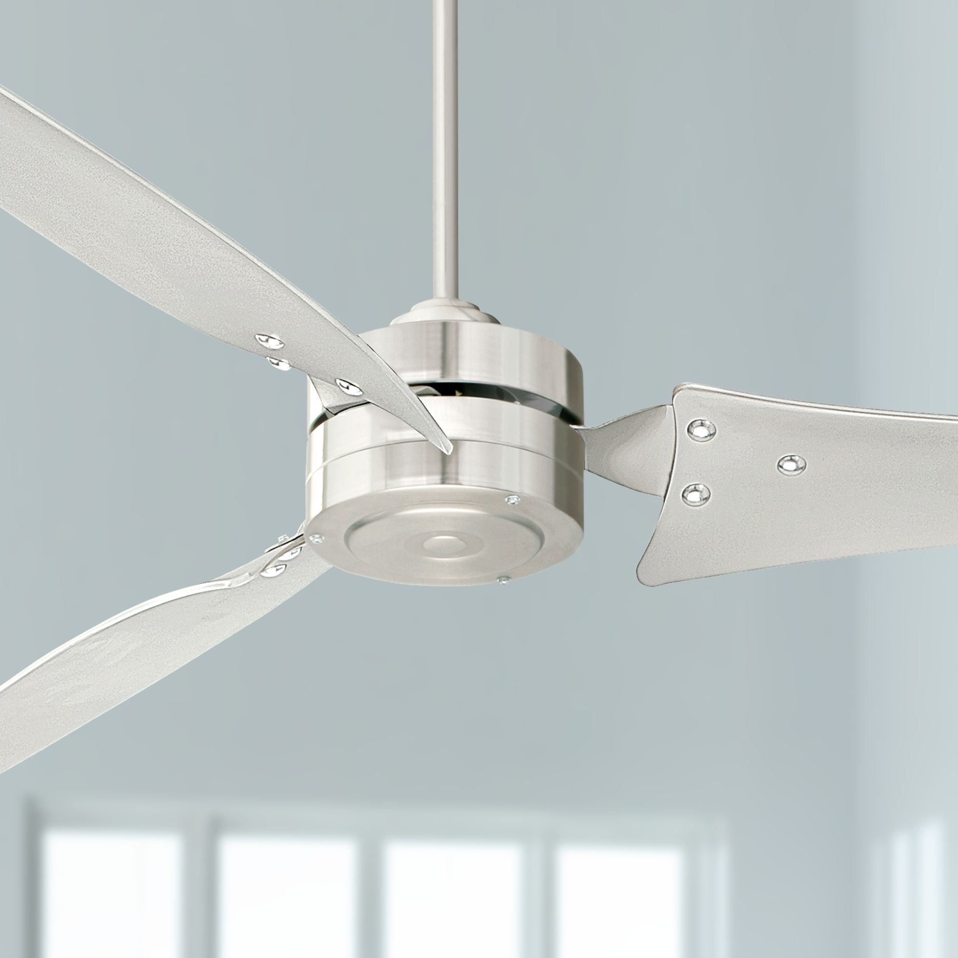 60 Emerson Loft Brushed Steel Ceiling Fan 40819 Lamps Plus