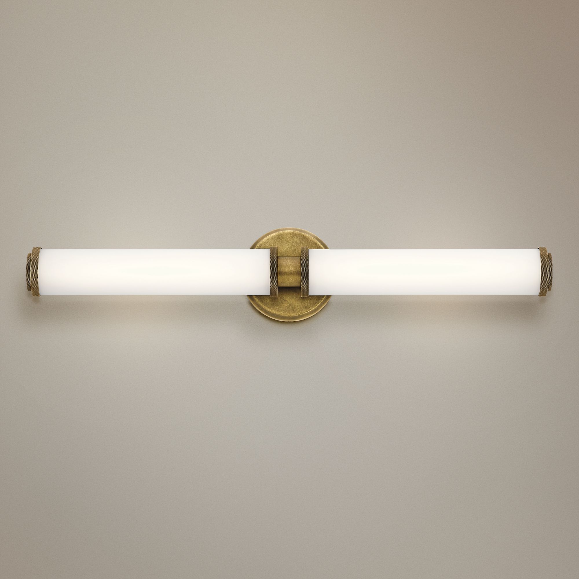Kichler Indeco 5" High Natural Brass 2-LED Wall Sconce