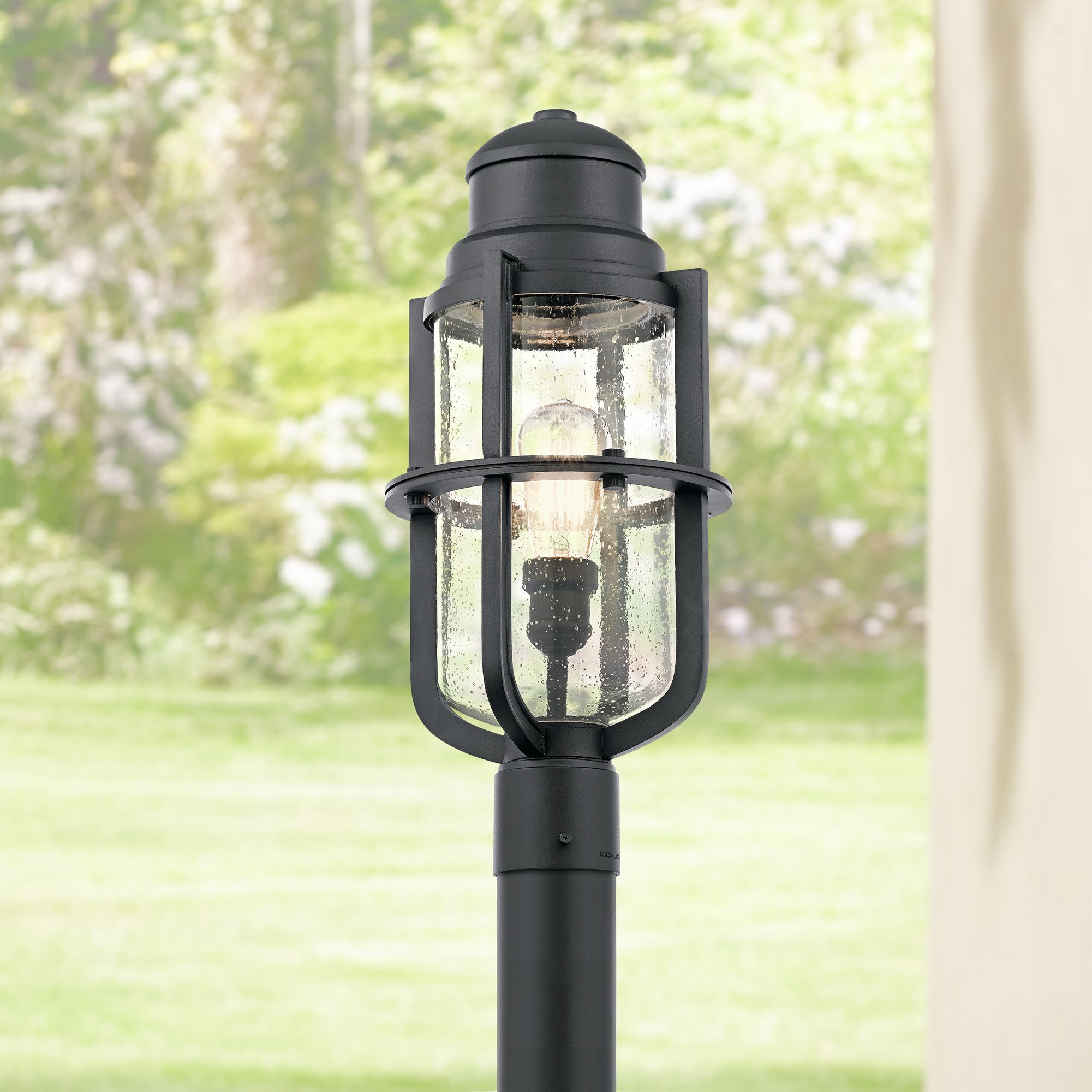 Kichler Suri 20" High Textured Black Outdoor Post Light