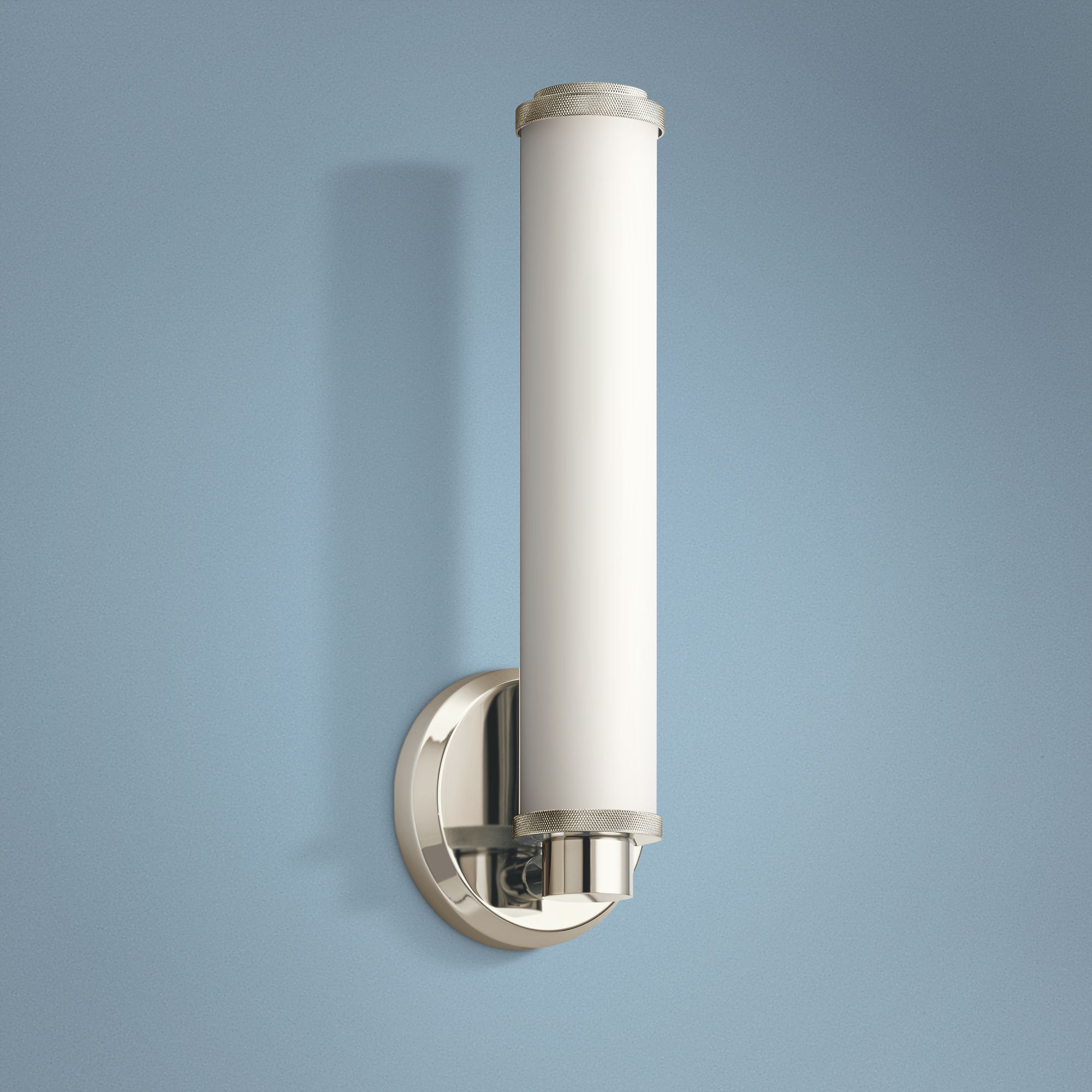 Kichler Indeco 14 1/2" High Polished Nickel LED Wall Sconce