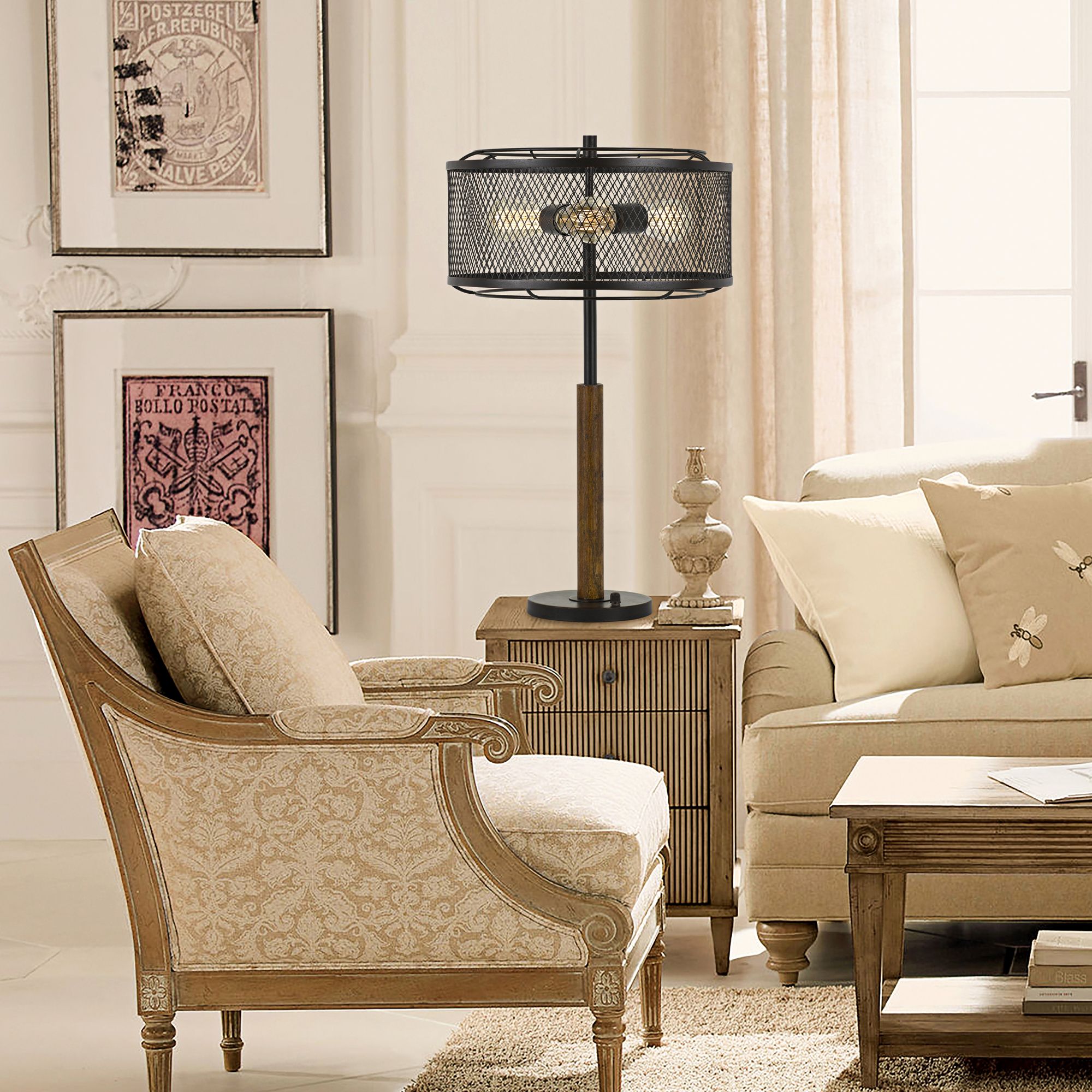 dark wood table lamps