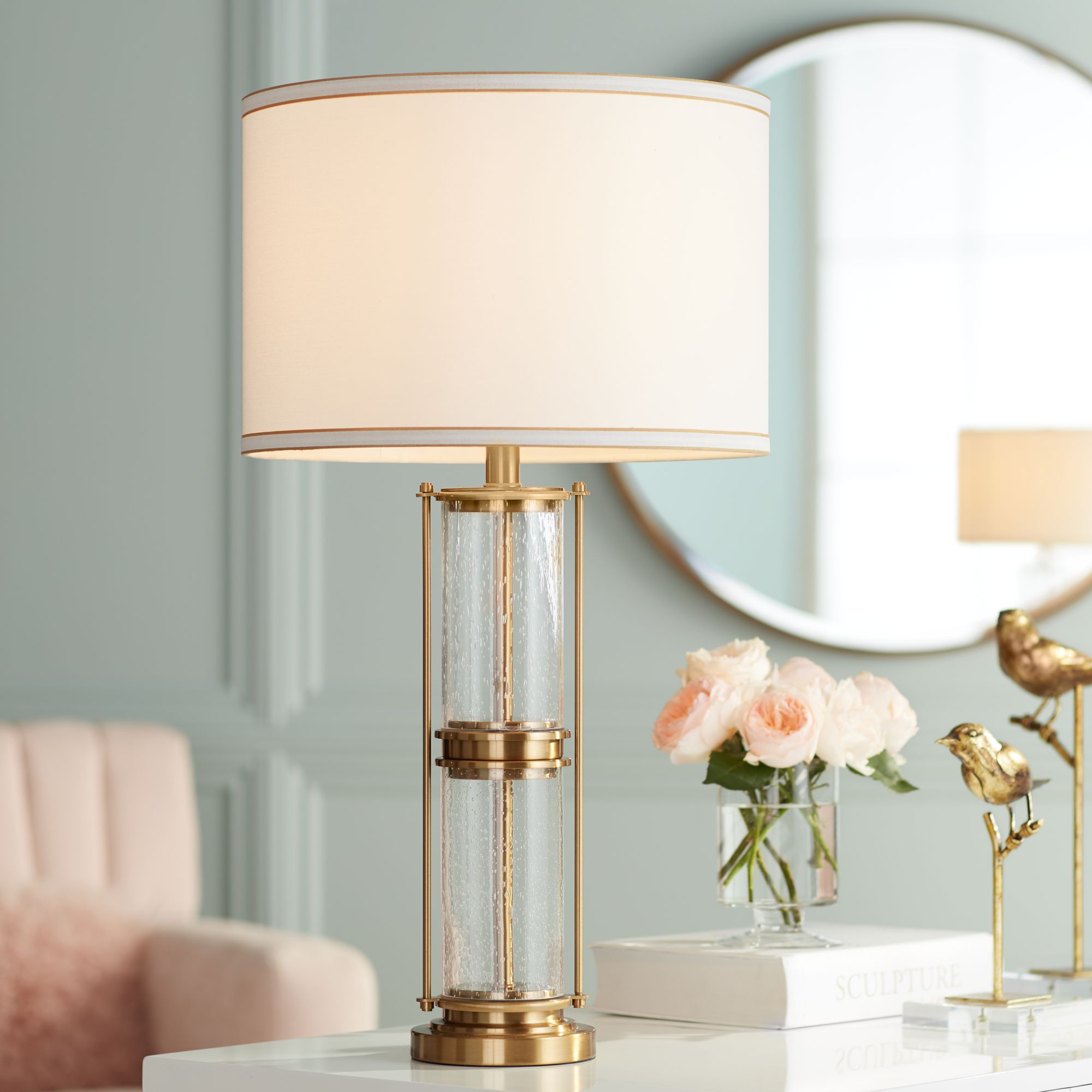 Tansy Antique Brass Table Lamp – Classic Home Lighting Accent