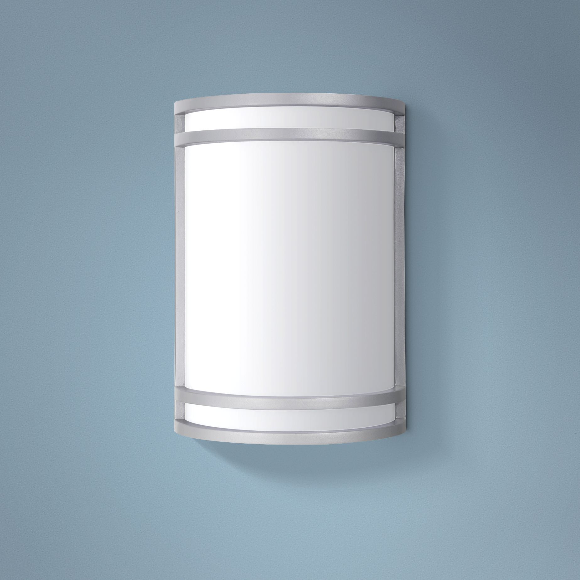 Cyber Tech Saturn 10" High Satin Nickel LED Wall Sconce