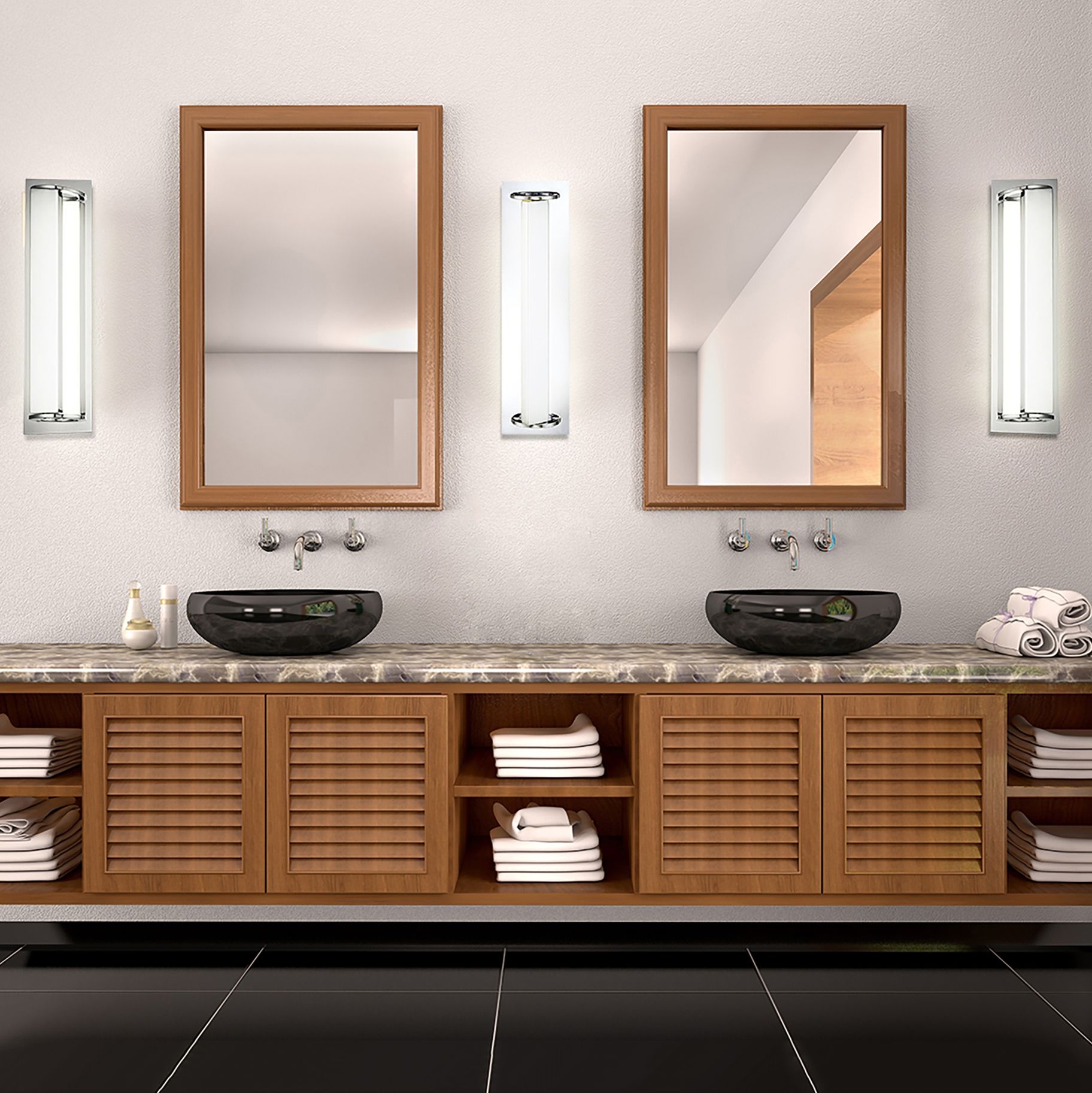 Eurofase Viola 34" Wide Chrome LED Bath Light