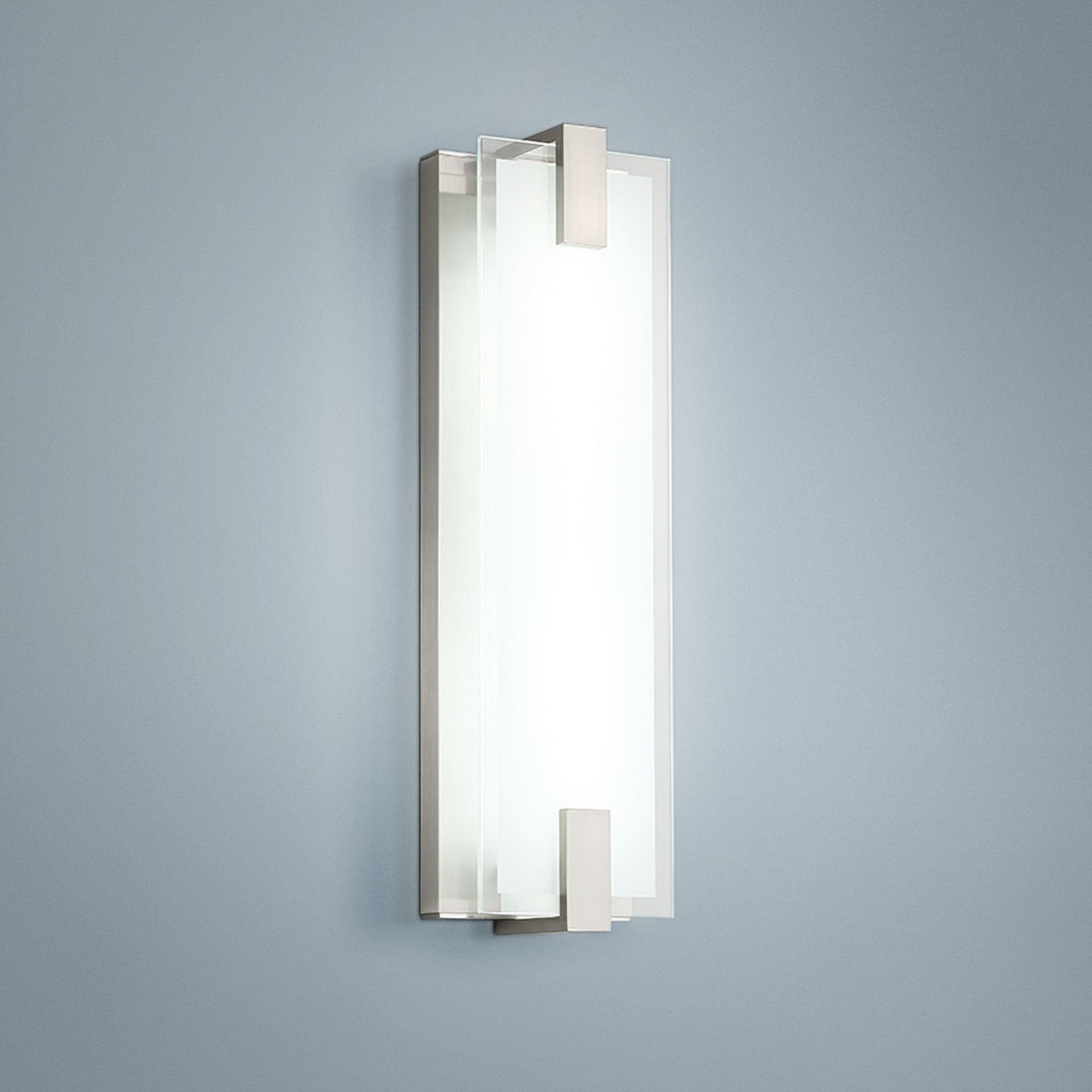 dweLED Meridien 20" High Brushed Nickel LED Wall Sconce