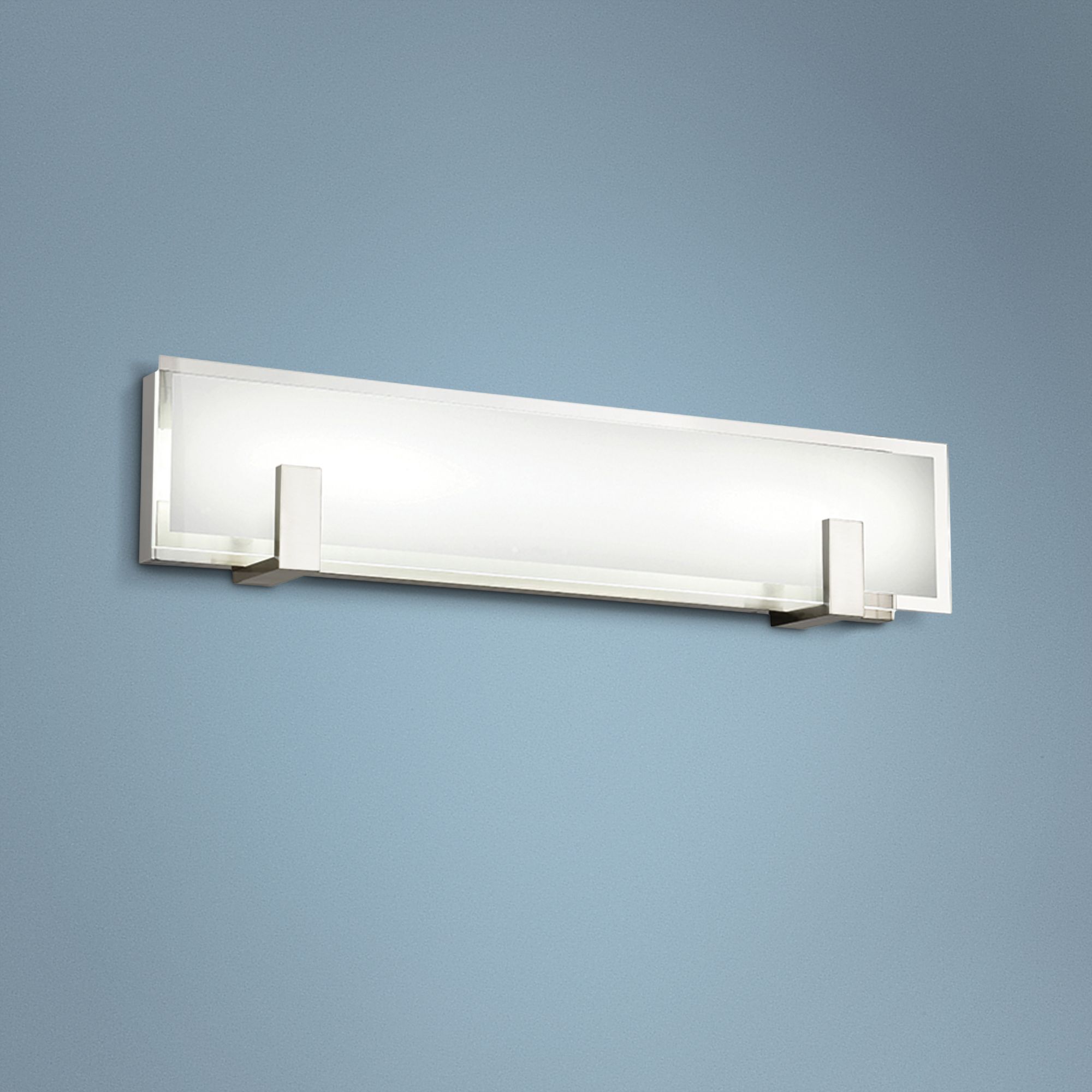 dweLED Meridien 27" Wide Brushed Nickel LED Bath Light