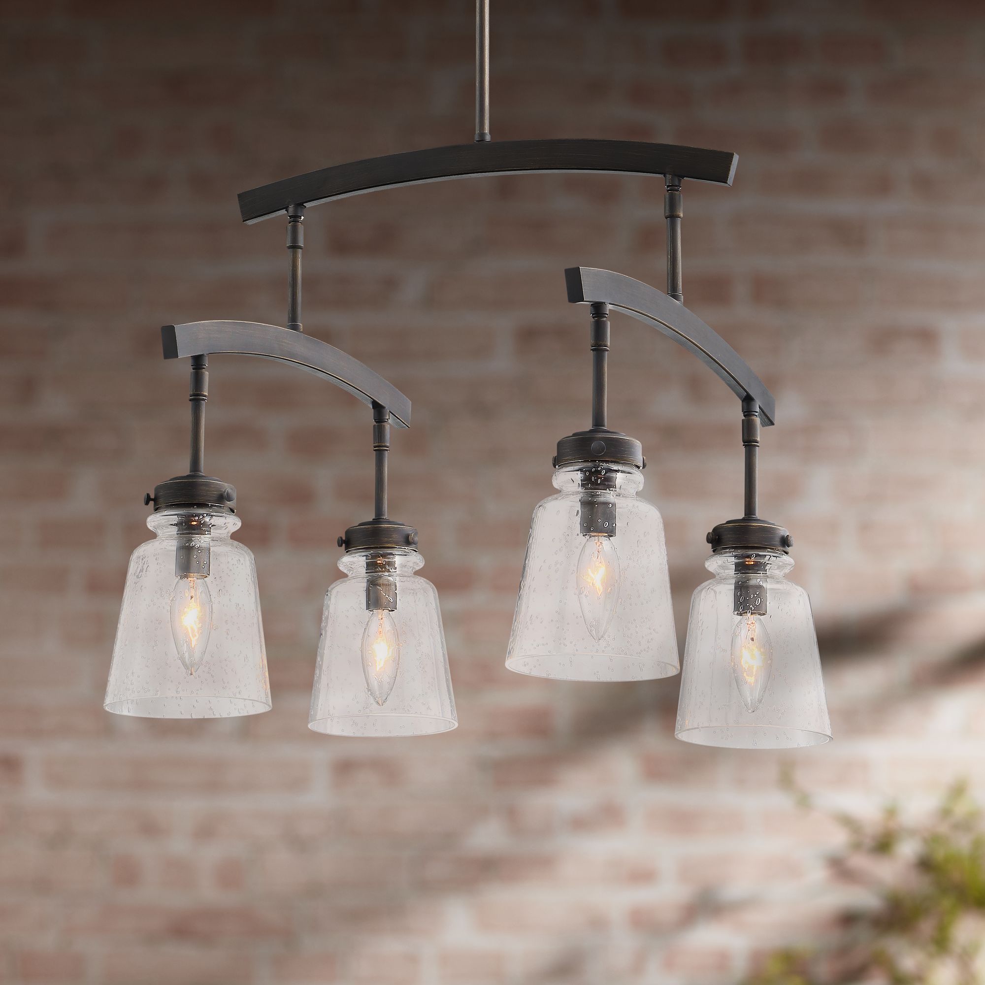 Possini Euro Trieste 18" Wide Bronze 4-Light Chandelier