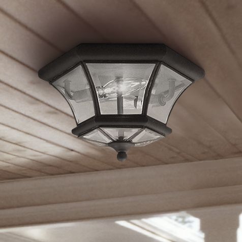 Monterey 10 1/2"W Bronze Outdoor Ceiling Light