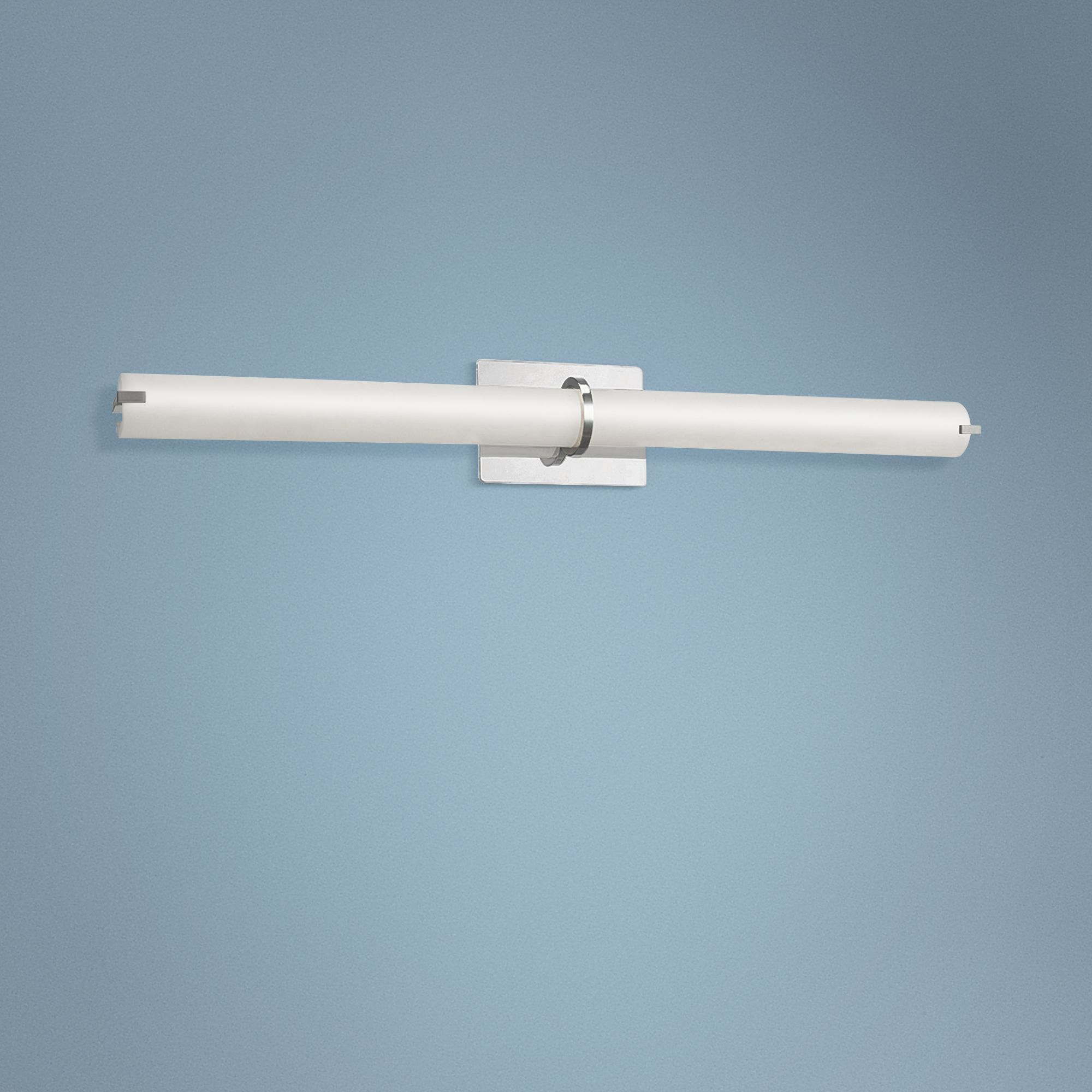 Squire 38" Wide Chrome Round LED Bath Light