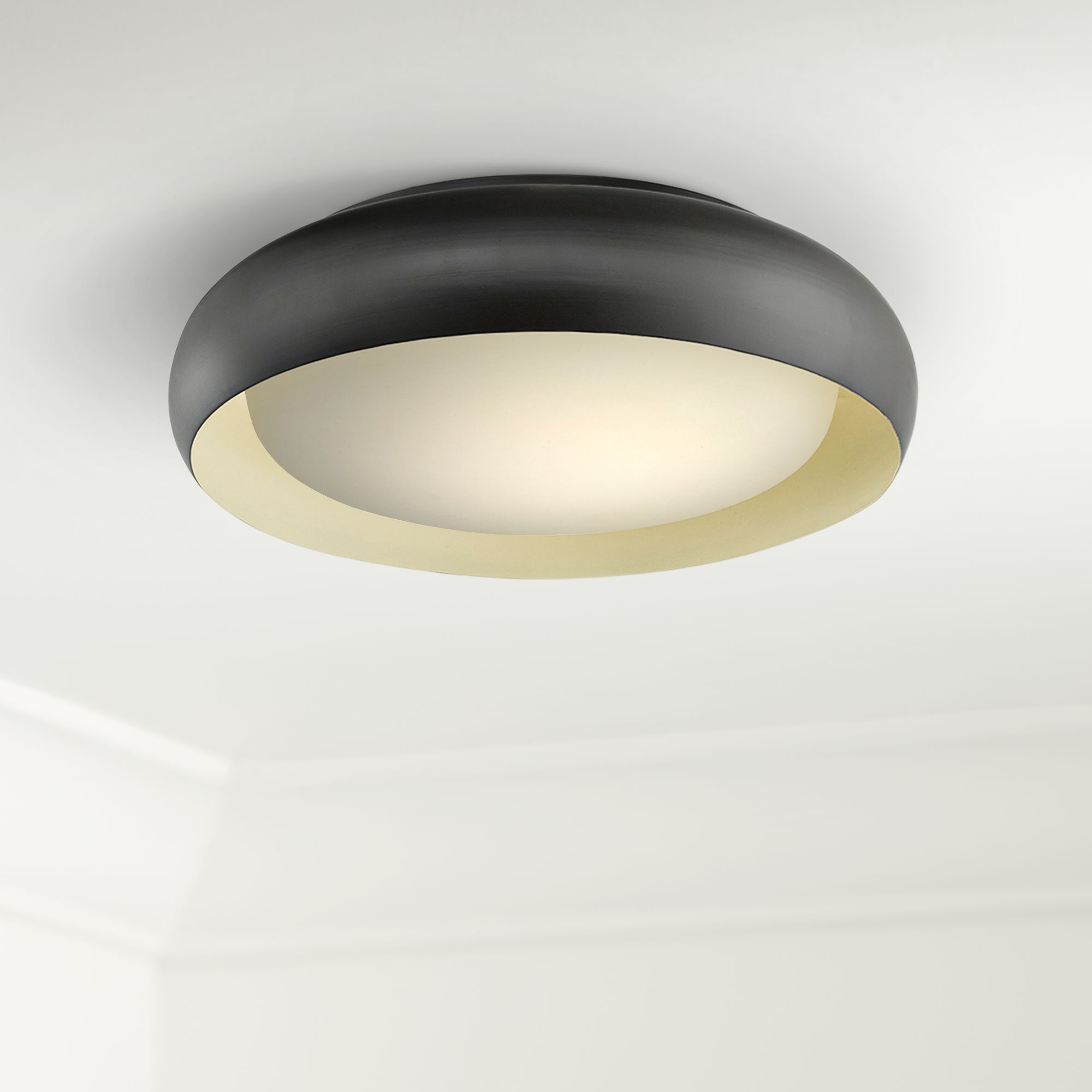 Euphoria 15" Wide Bronze LED Ceiling Light