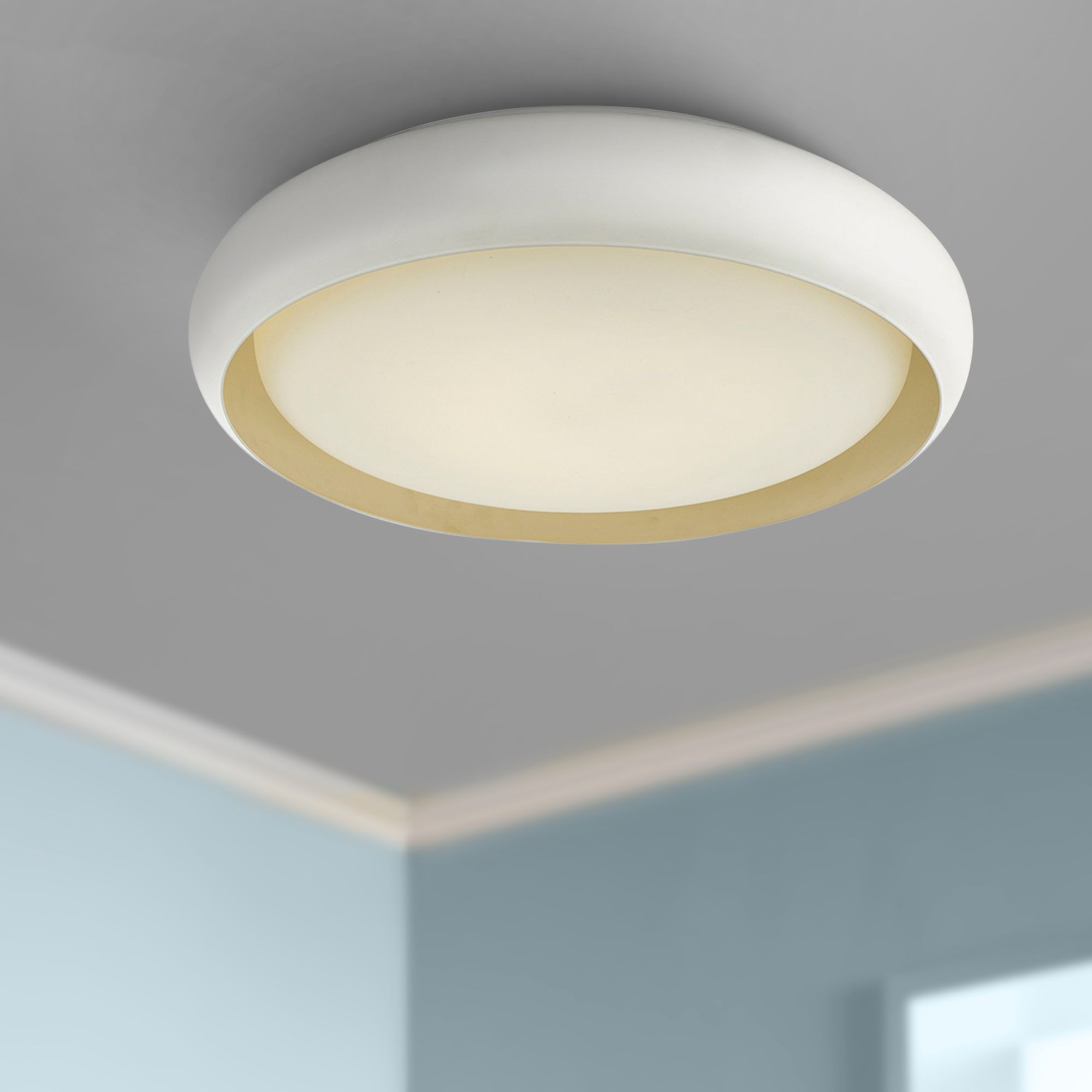 Euphoria 18" Wide White LED Ceiling Light
