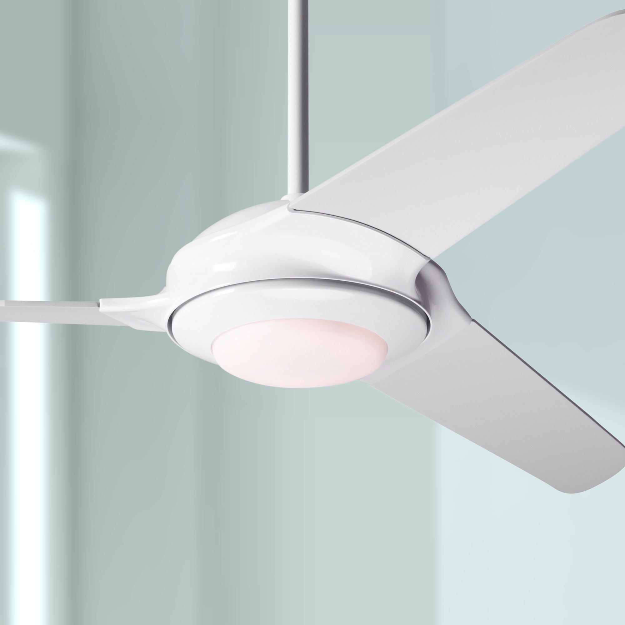 white modern fan